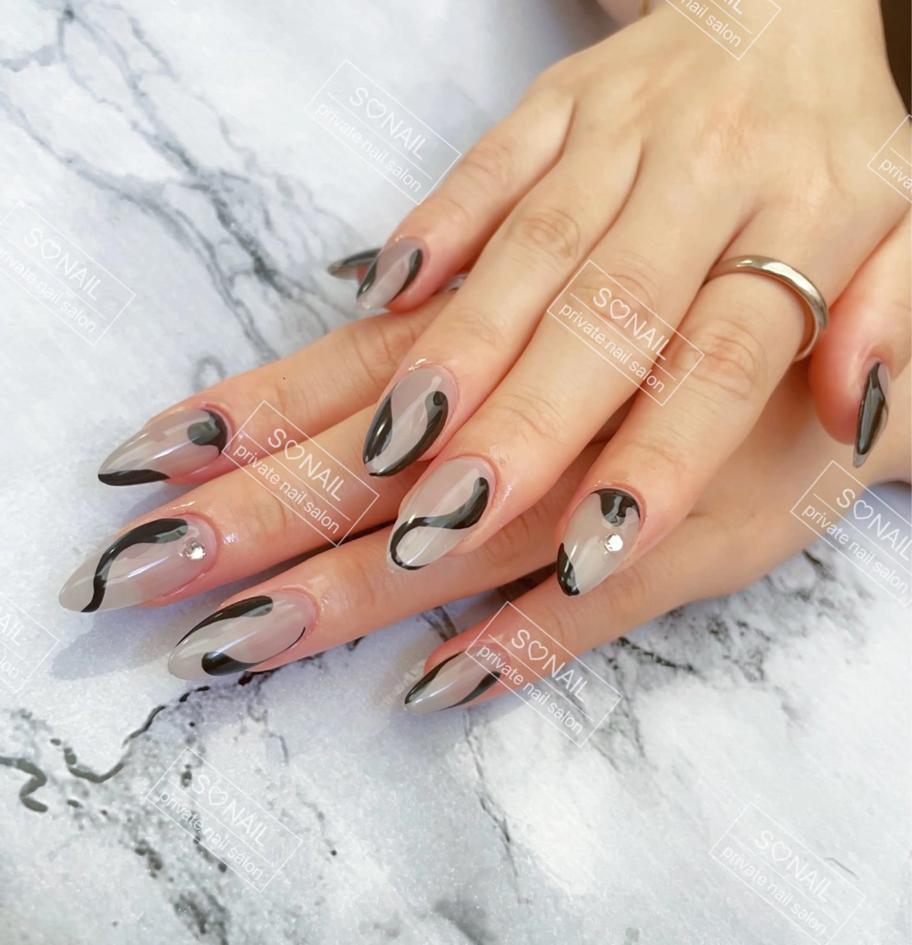 ネイル ニュアンスネイル ハンドネイル S♡NAIL所属・S.NAIL Suuのネイルデザイン