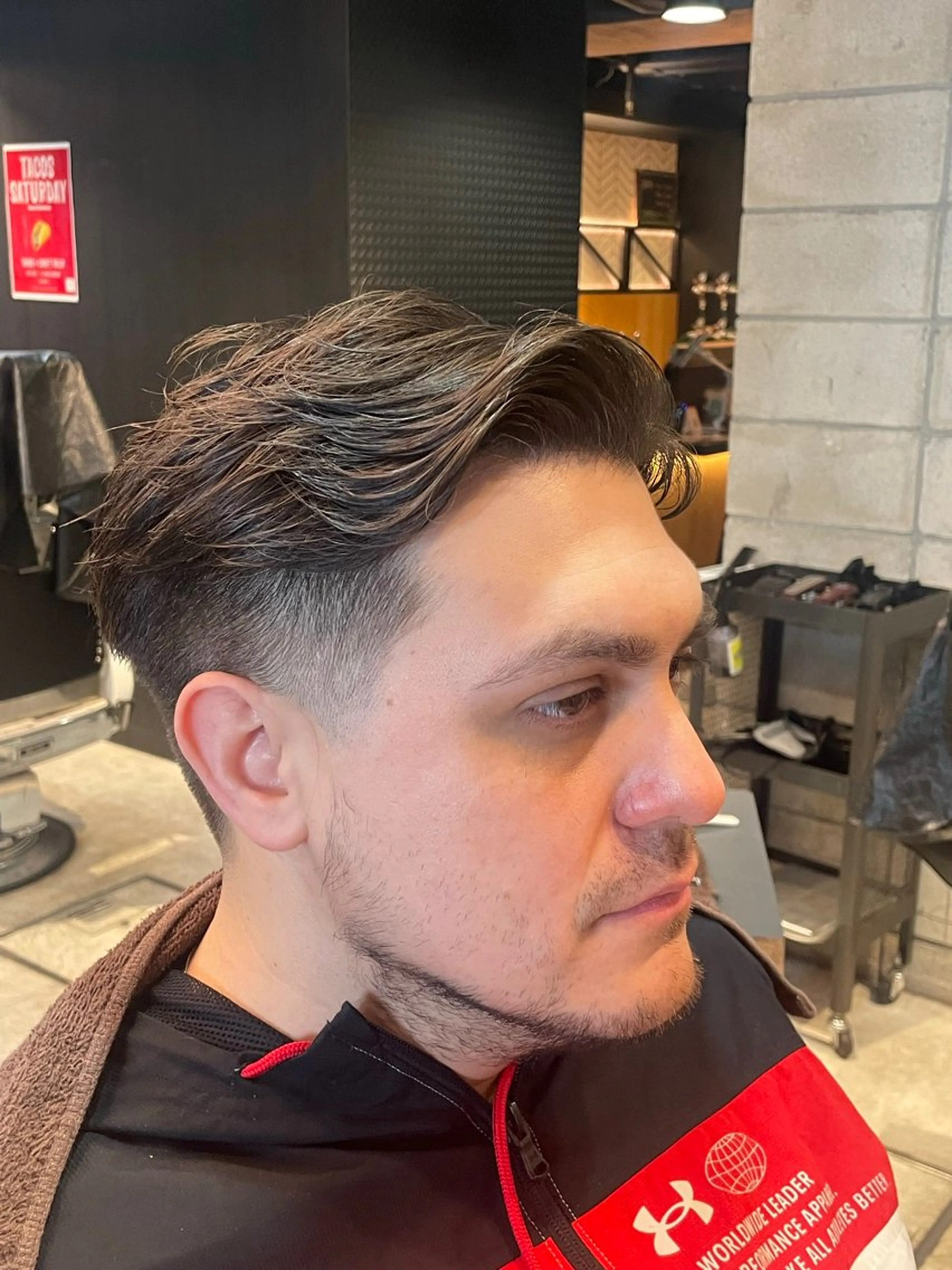 ショート メンズ フェードカット FRANK'S BARBER日比谷店所属・金谷 一平のヘアスタイル