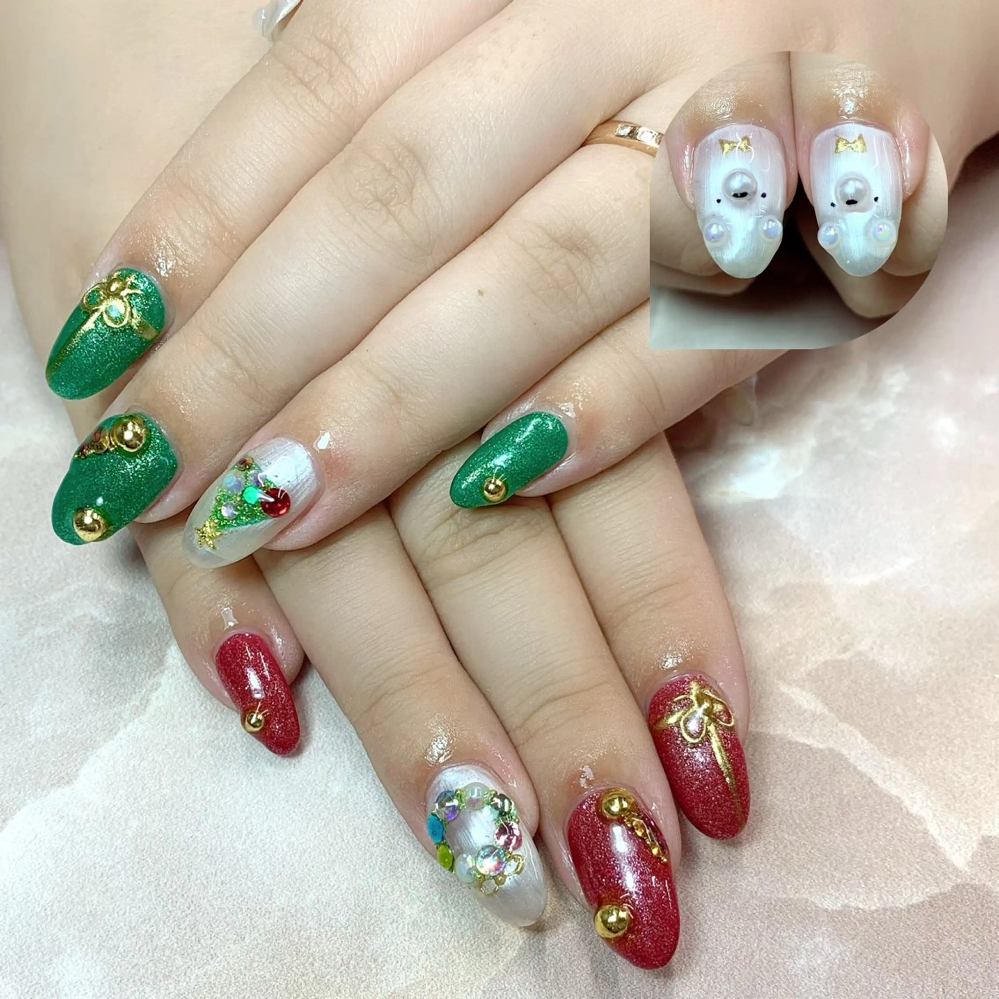 ネイル ハンドネイル Rose Glass 高蔵寺店のネイルデザイン