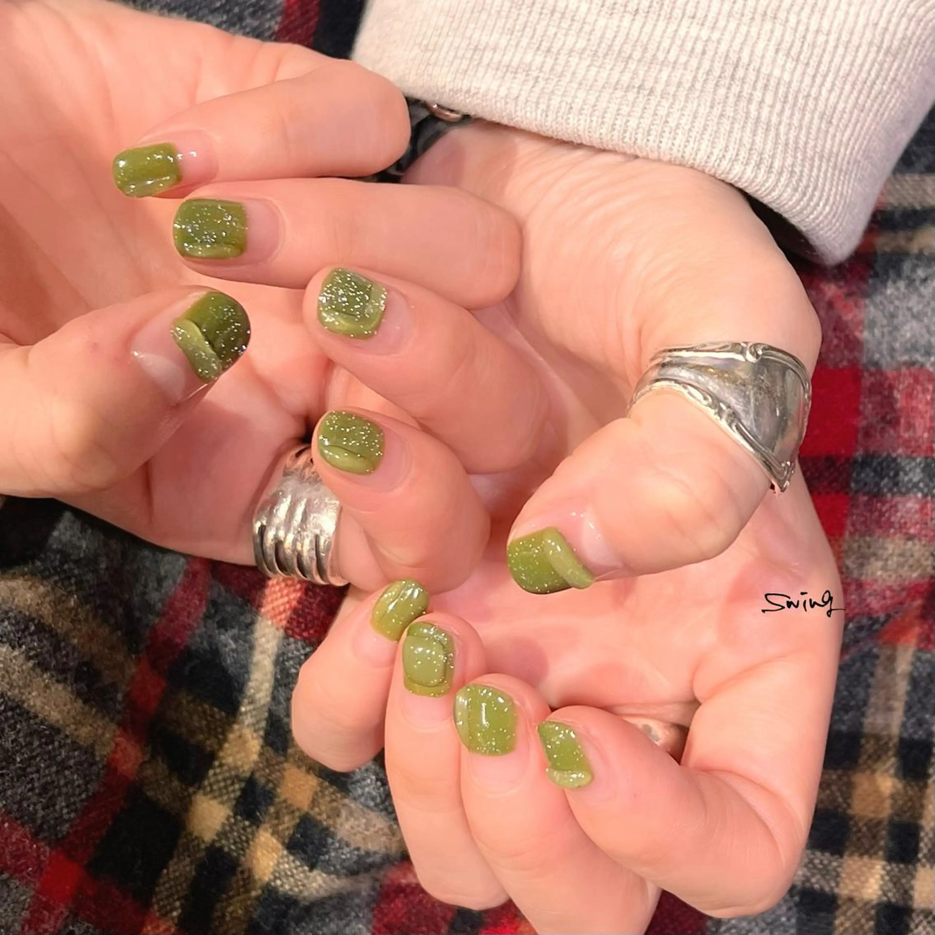 ネイル フラッシュネイル ぷっくりネイル SWING Nail Salon所属・Yoshida Takakoのネイルデザイン