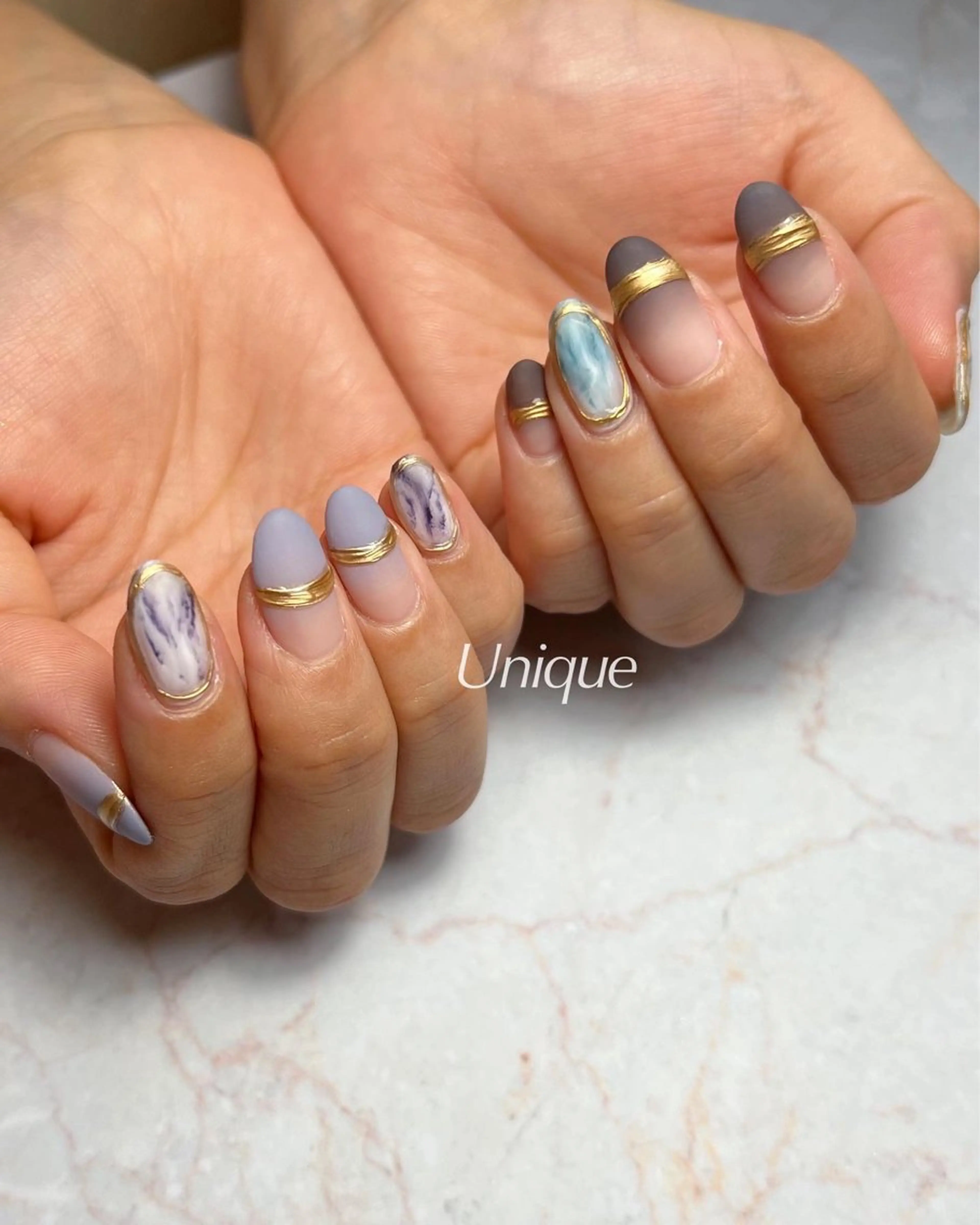 ネイル ハンドネイル Unique 【ユニーク】のネイルデザイン