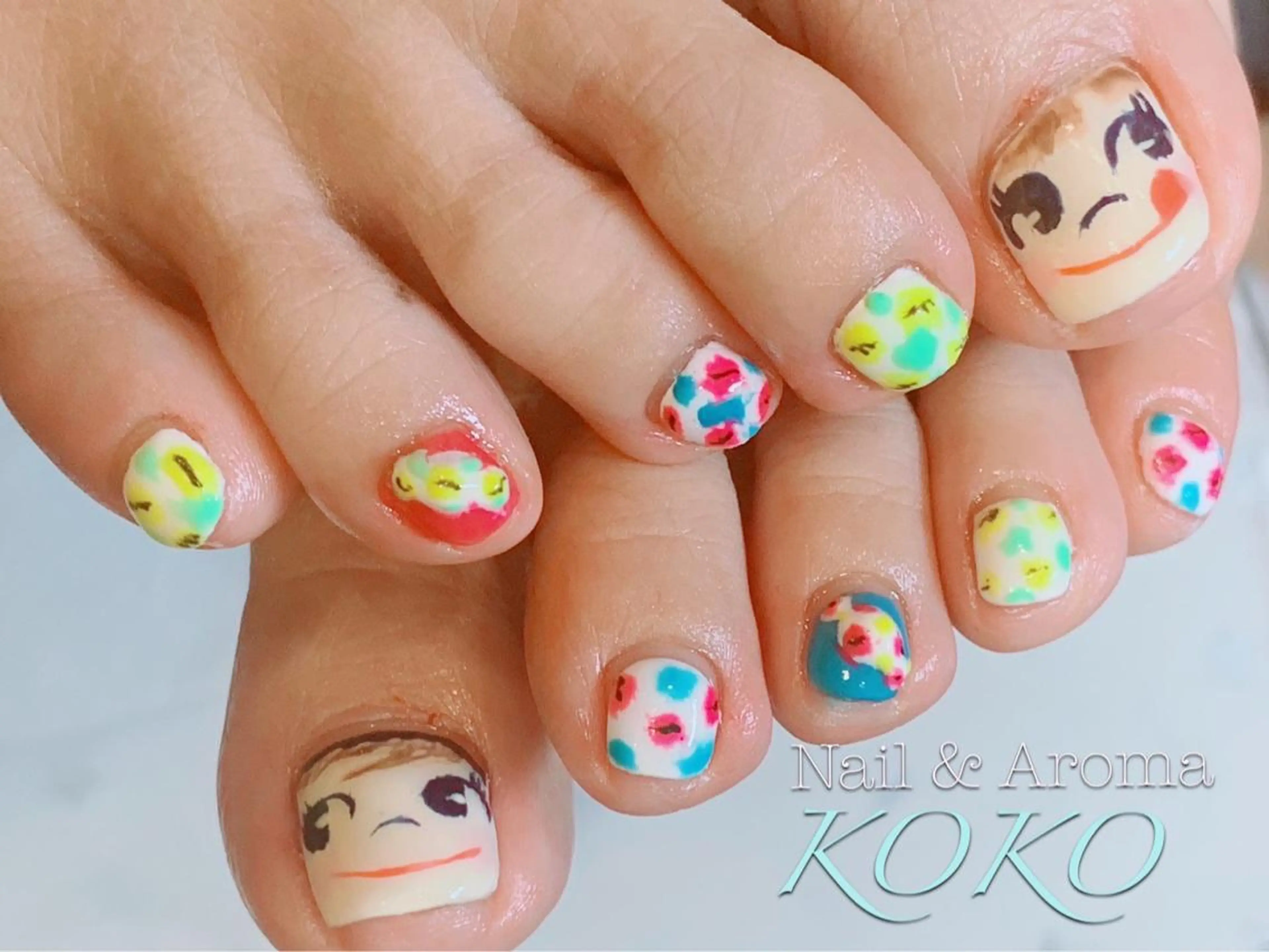 ネイル アートネイル フットネイル フットネイル Nail_Aroma KOKOのネイルデザイン