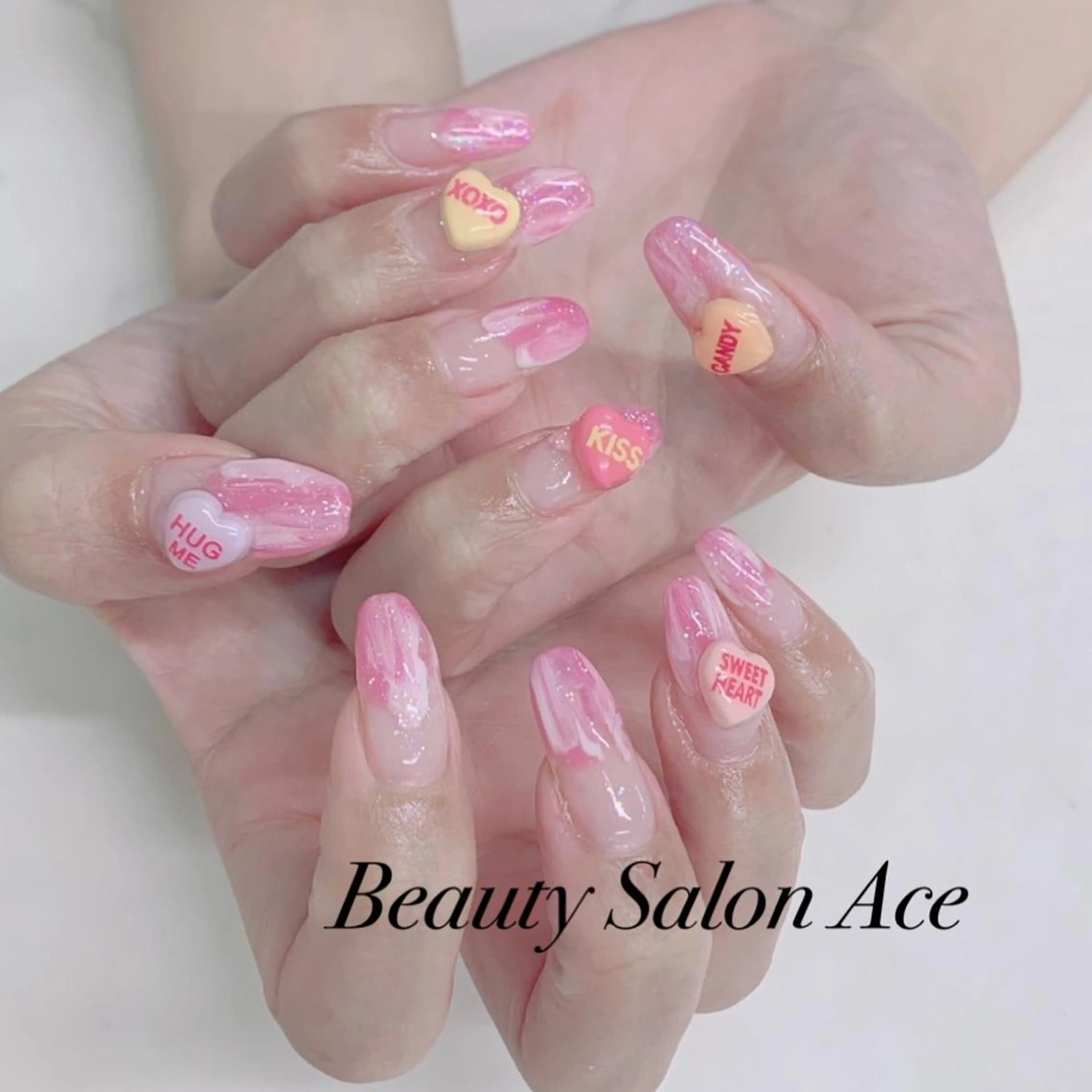 ネイル メンズネイル 春ネイル ハンドネイル ハンドケア Beauty Salon Ace(ネイルサロン エース)所属・池袋フィルイン Ace♡長さだしのネイルデザイン