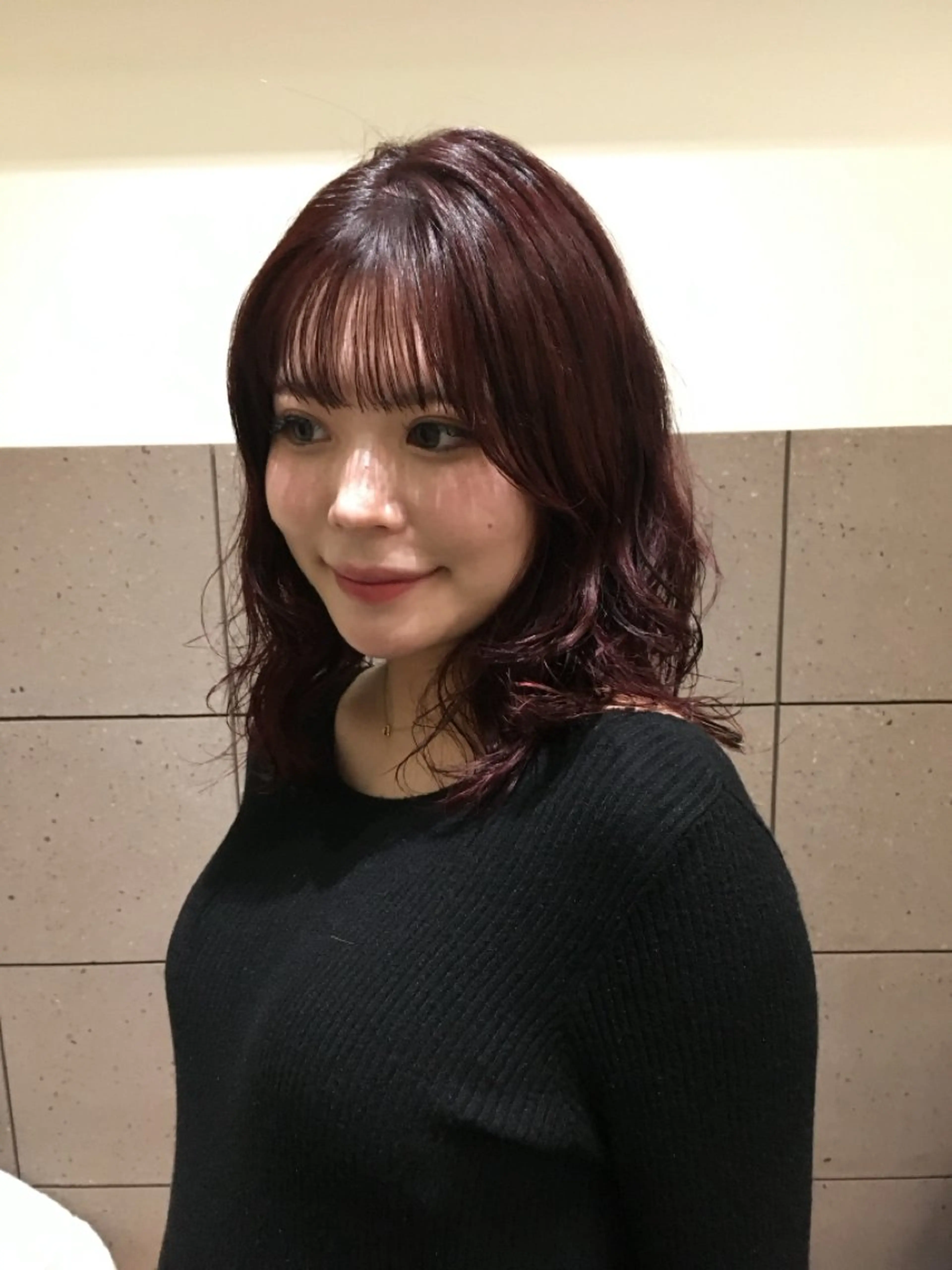 セミロング カット ヘアカラー トリートメント natsuki /HUI 金山のヘアスタイル