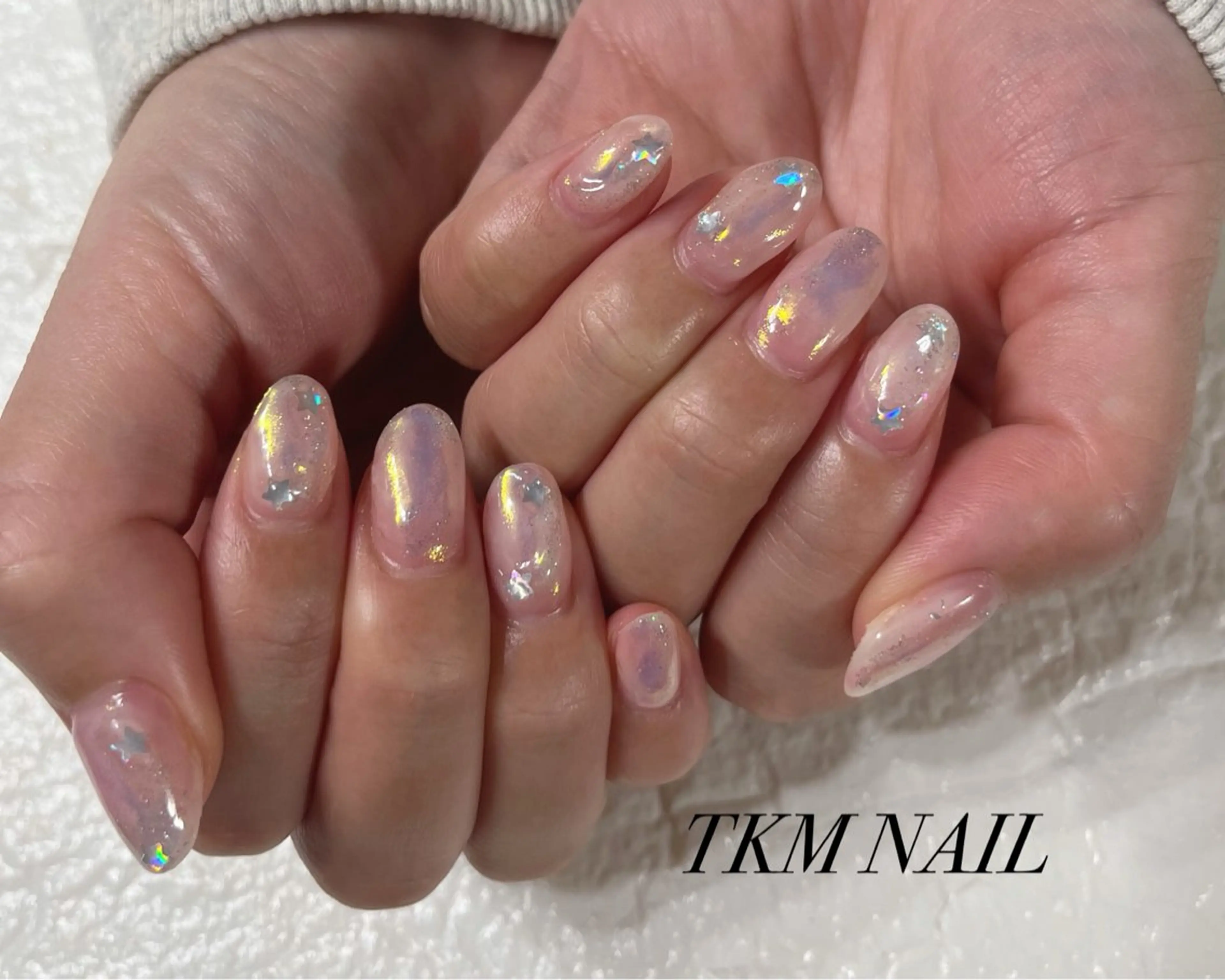 ネイル オーロラネイル シンプルネイル ______ TKM  NAILのネイルデザイン