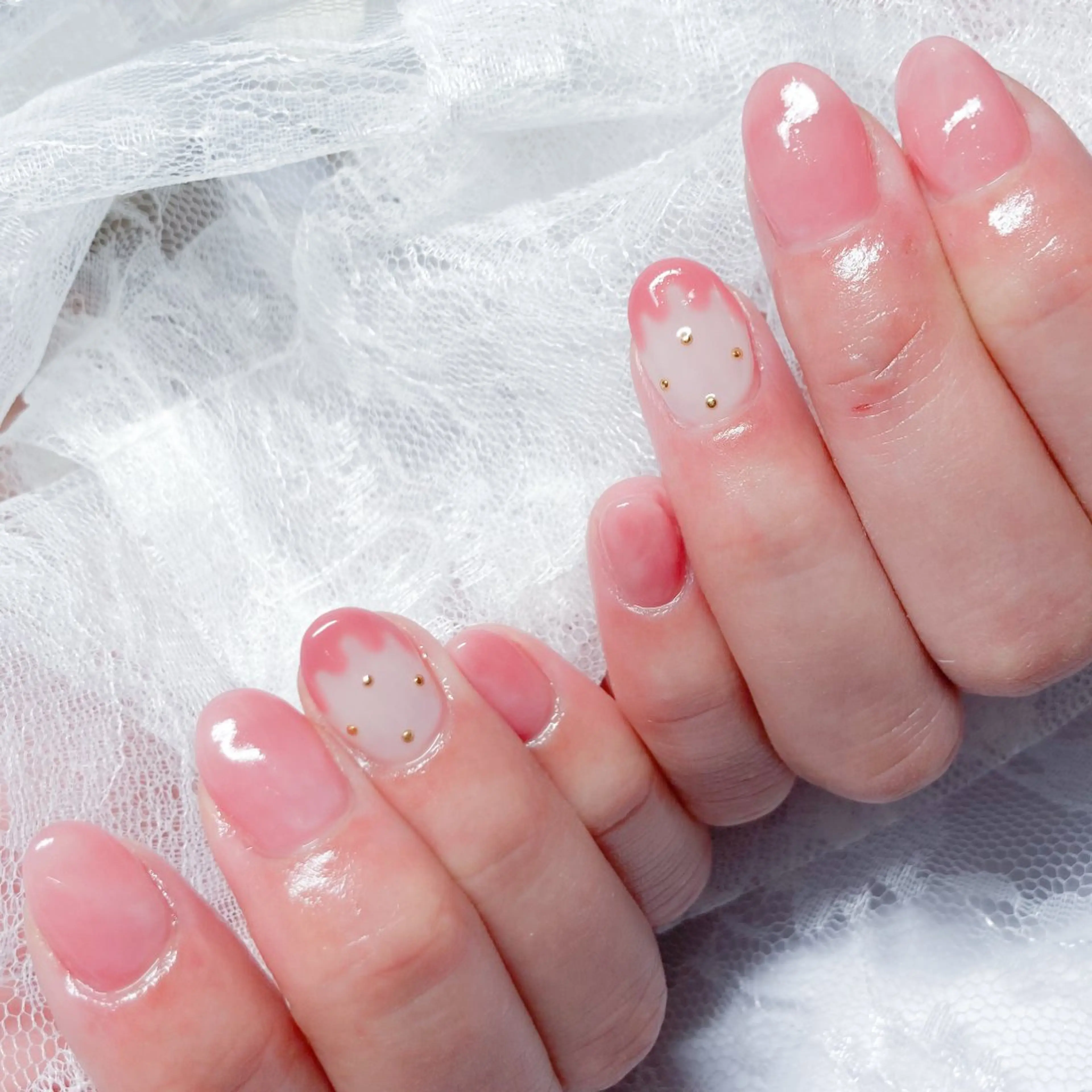 ネイル ガーリー 持ち込み ピンク 春ネイル ハンドネイル Terrace＋所属・Terrace＋ Nailのネイルデザイン