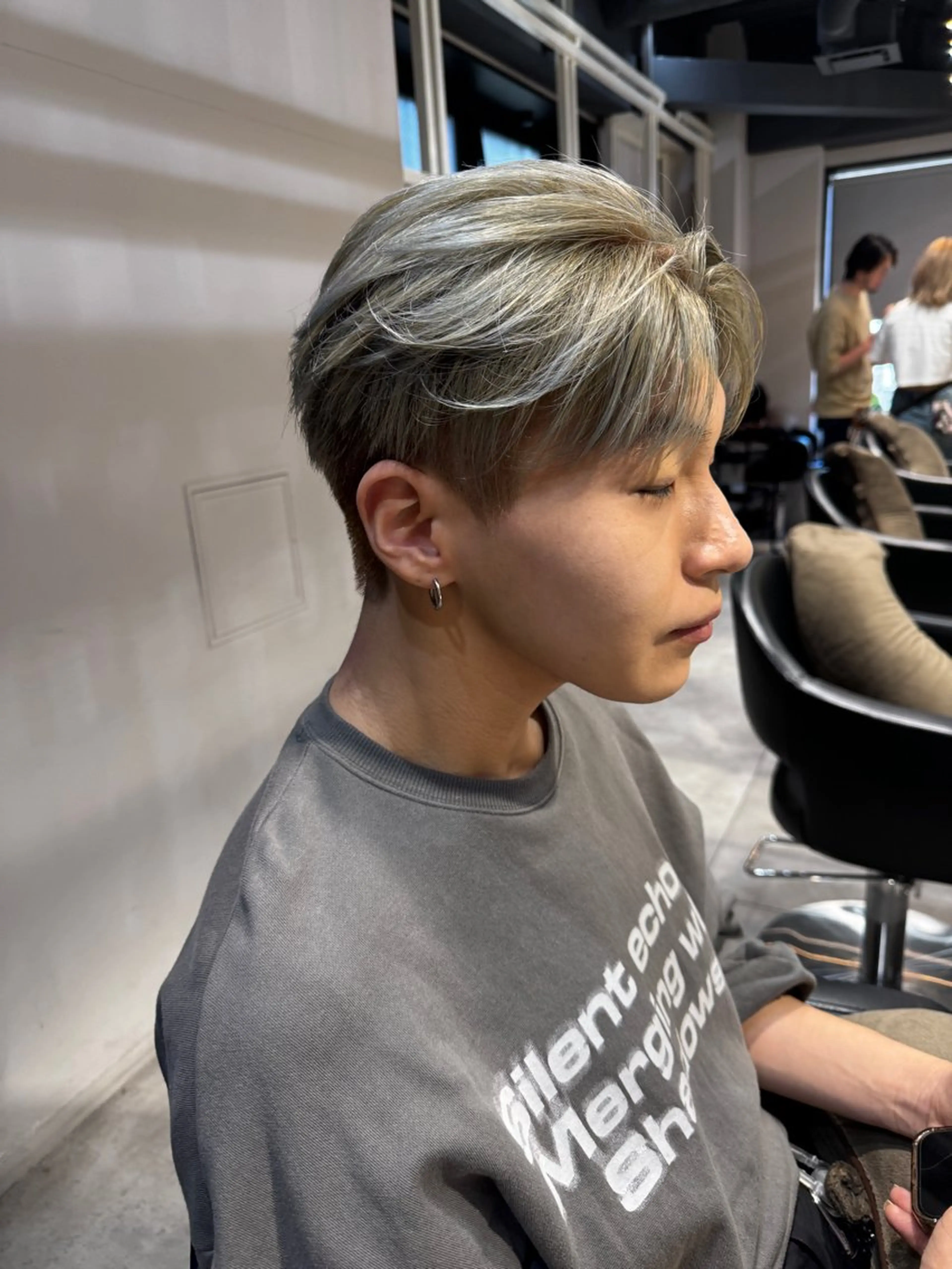 ミディアム カラー メンズ メンズブリーチ ブリーチ ヘアカラー トリートメント Dxxxx III所属・女性目線の大人 メンズ*Ayakaのヘアスタイル