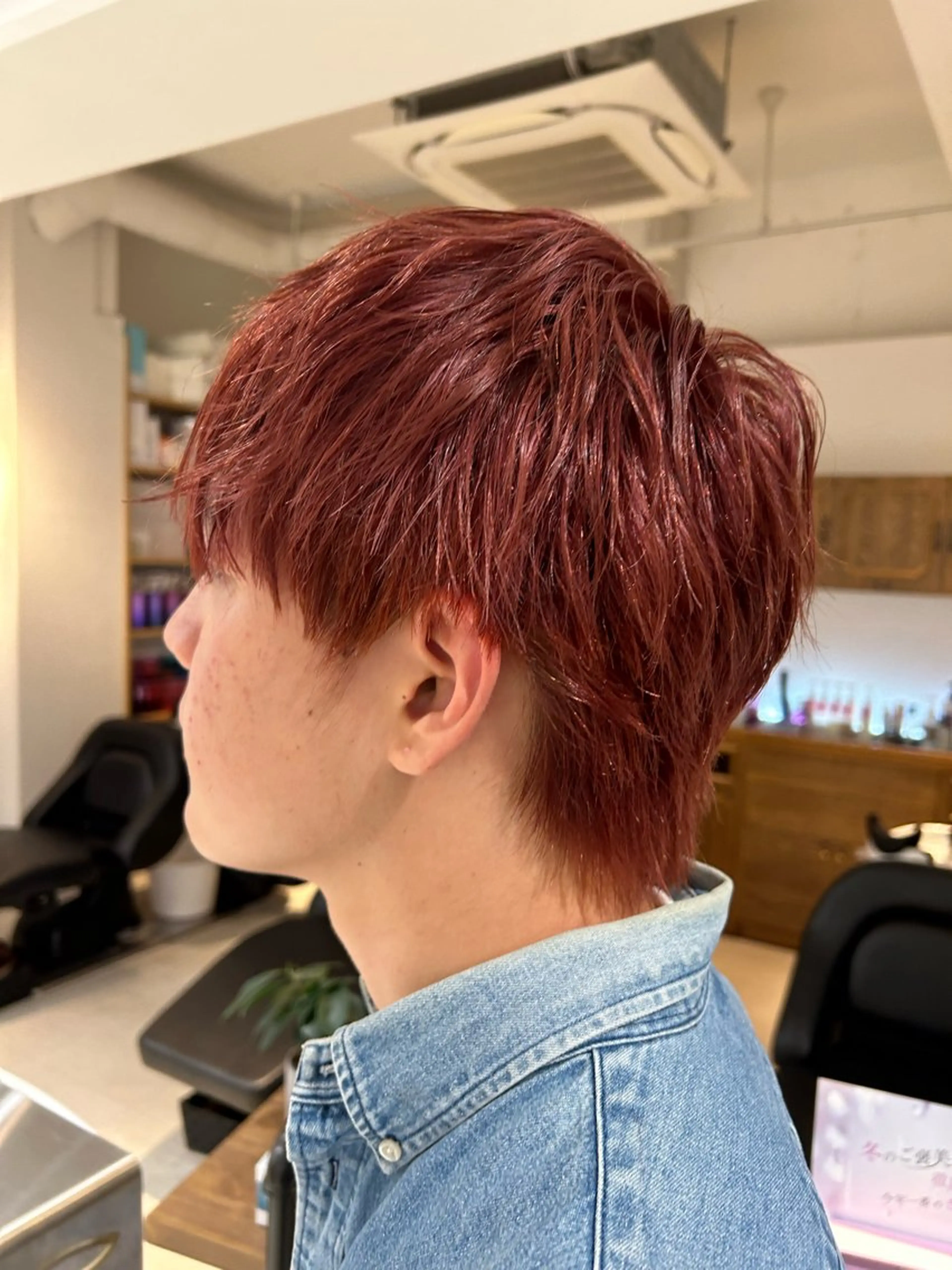 ショート カラー カット 山﨑 燦人のヘアスタイル