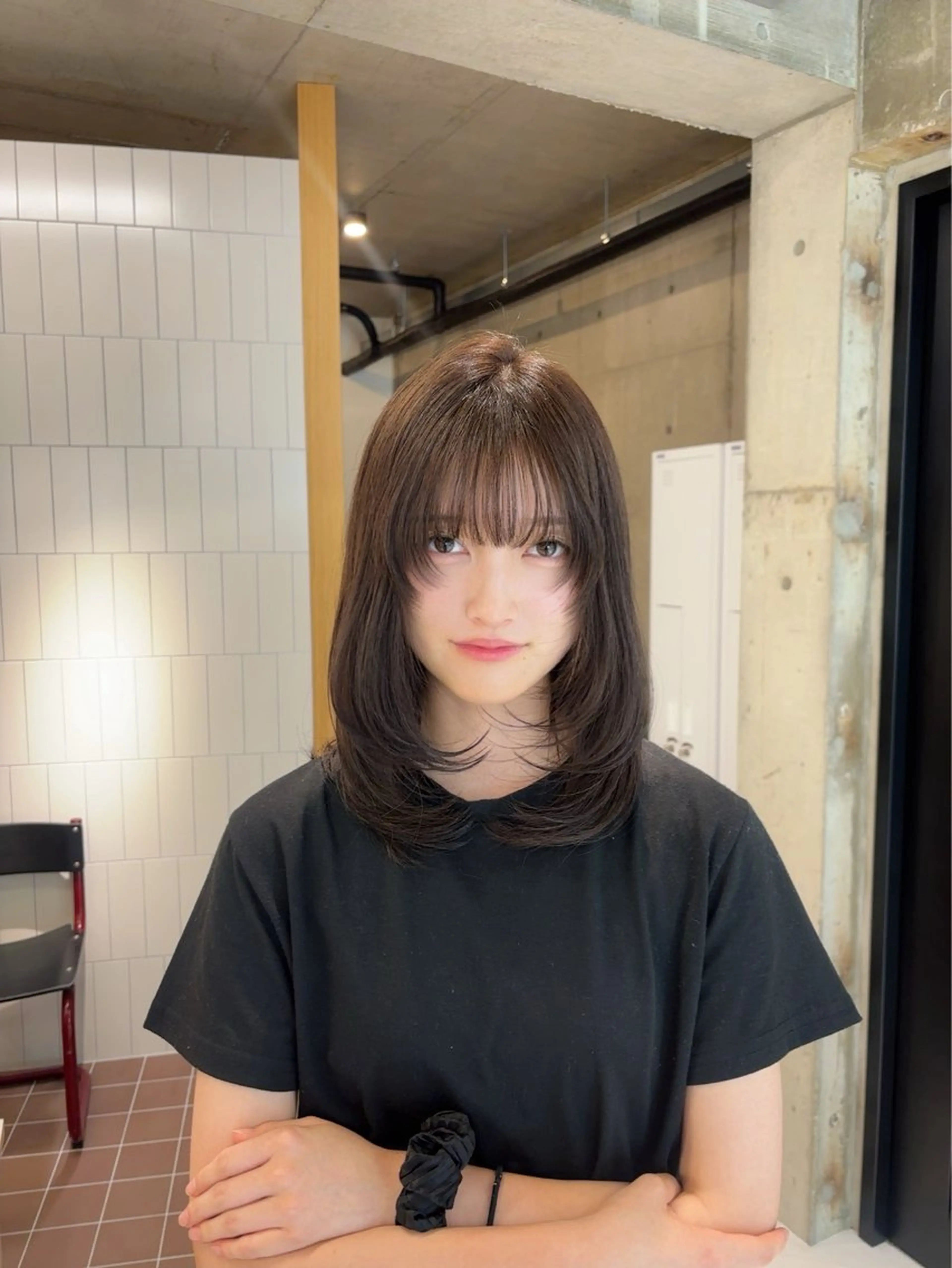 ロング カット ヘアカラー トリートメント nagi所属・透明感／髪質改善 ／ 千種／りかのヘアスタイル