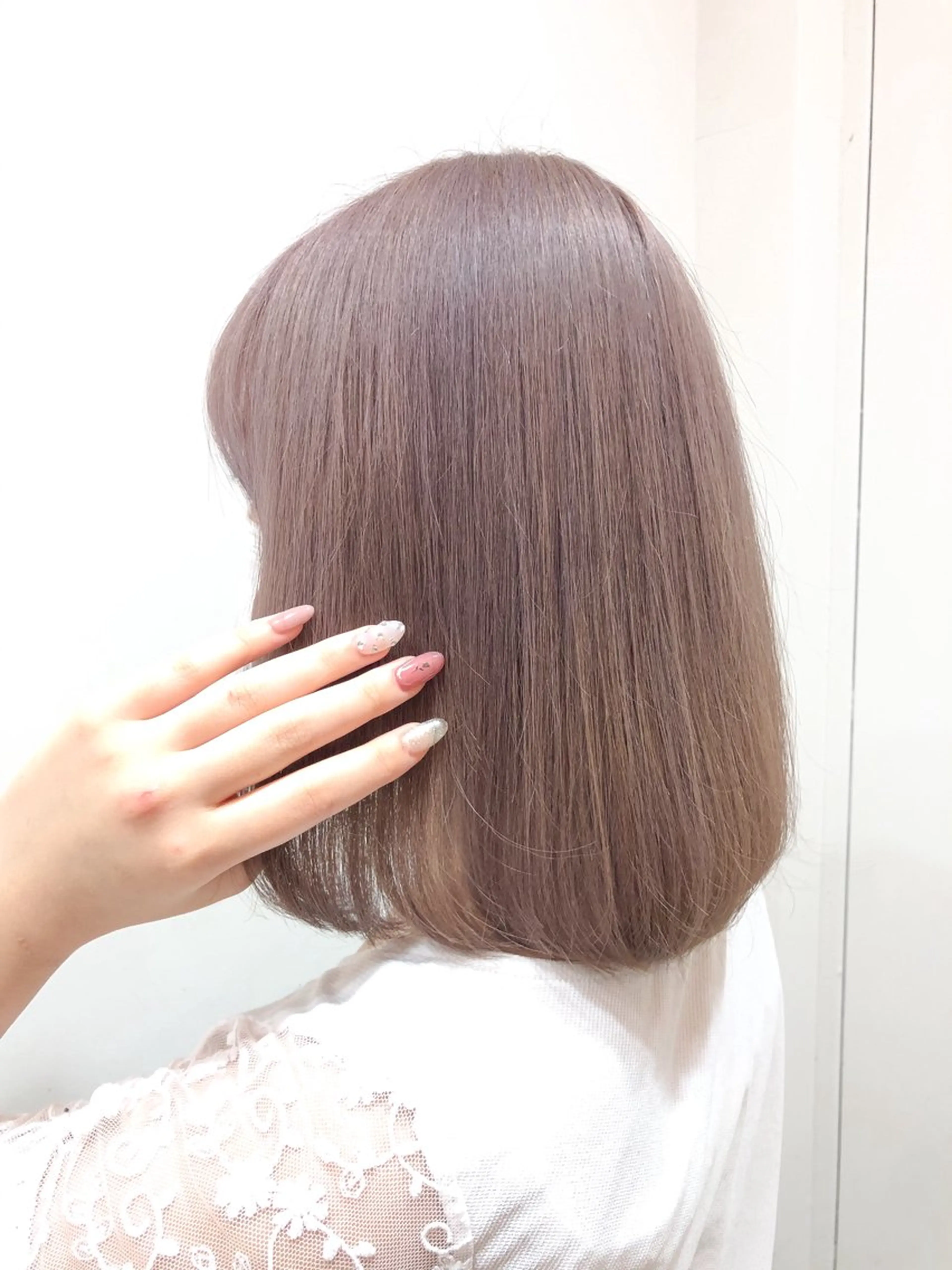 ショート シールエクステ ボブ エクステ ハイライト 髪質改善 🦋韓国hair🦋 エクステ店長sakiのヘアスタイル