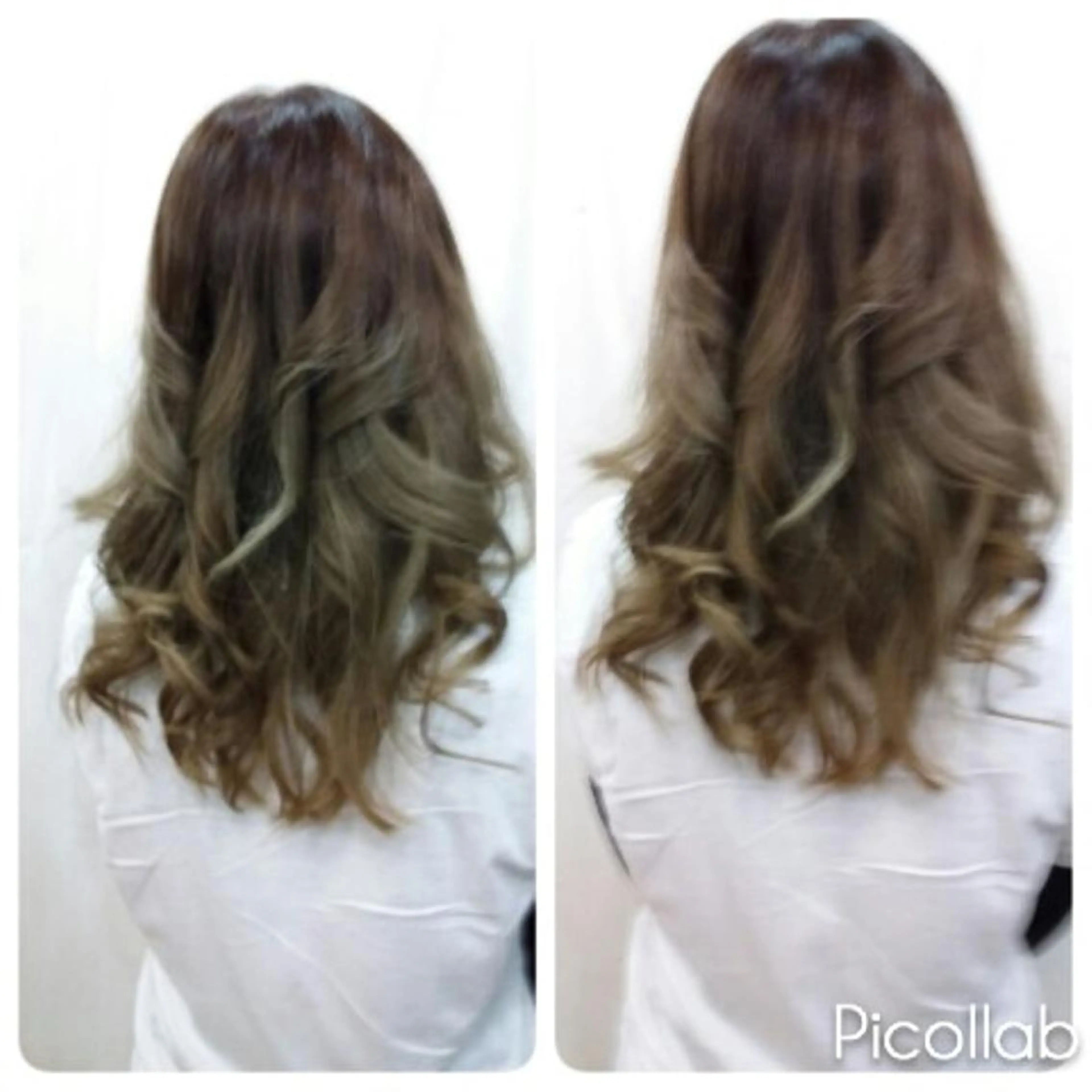 セミロング alpha. カラーエクステ下妻のヘアスタイル