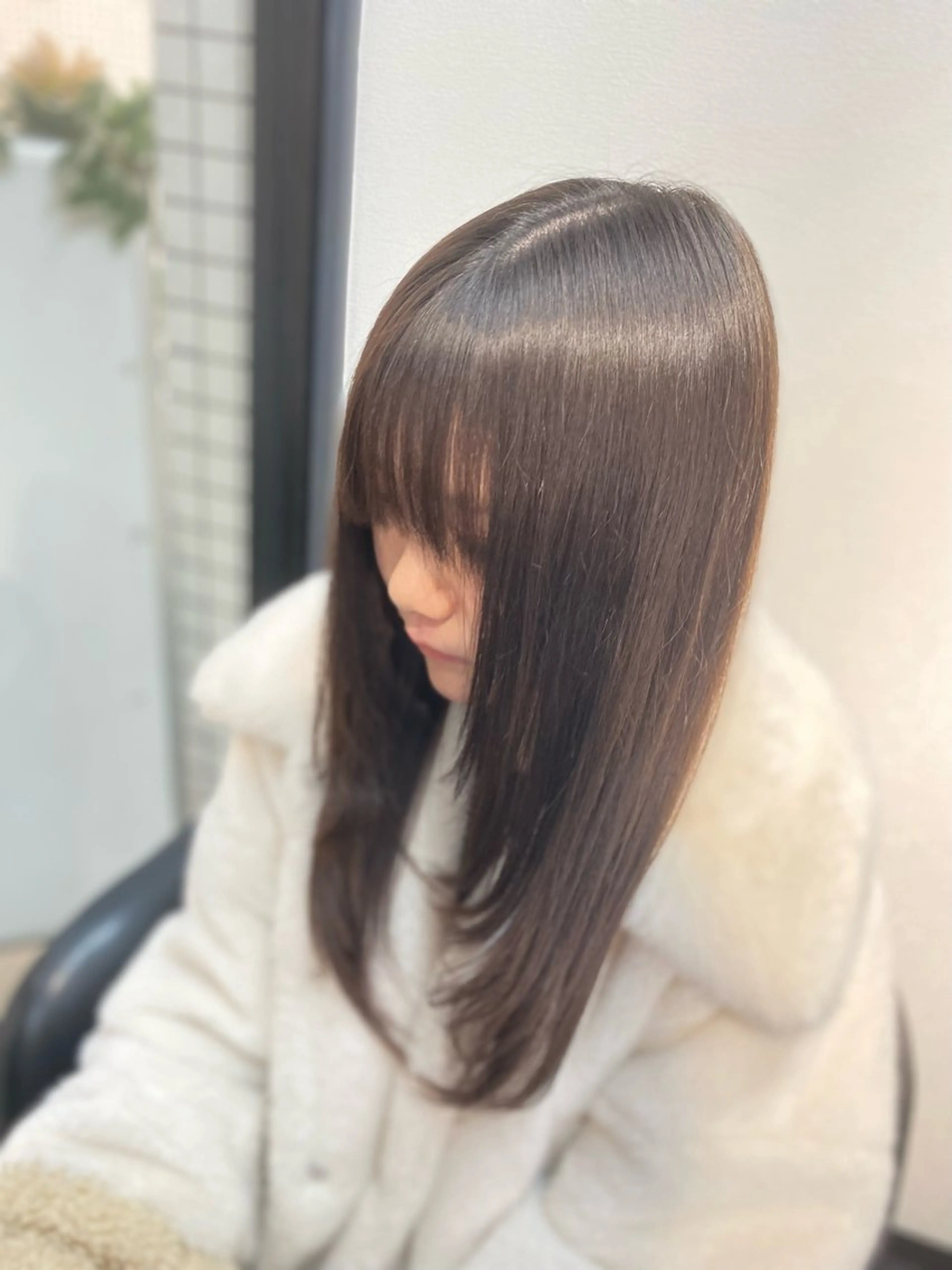 ロング 縮毛矯正 池田 亮雅のヘアスタイル