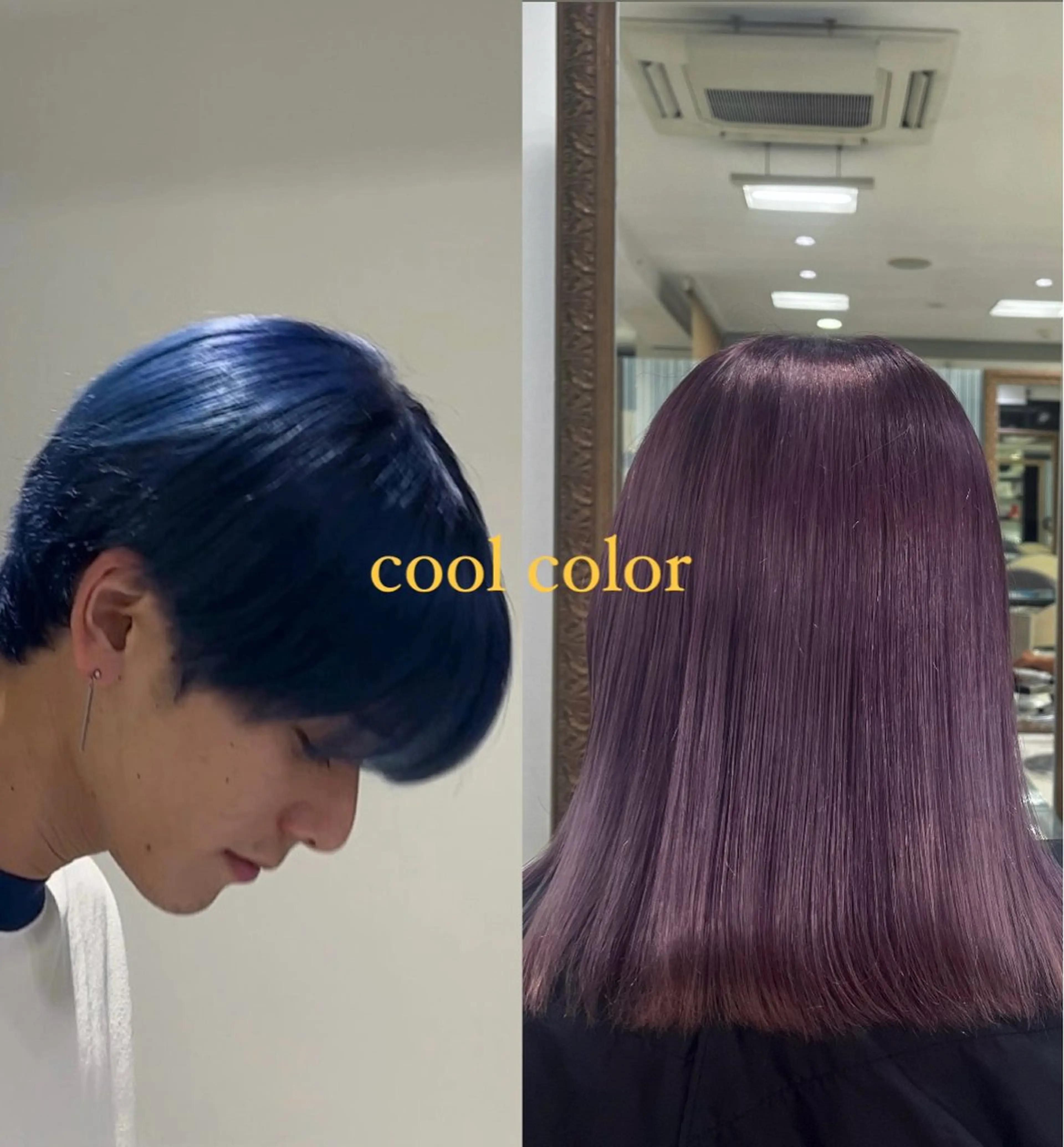 セミロング カラー ブリーチ リノ レディース カラーリスト🪐のヘアスタイル