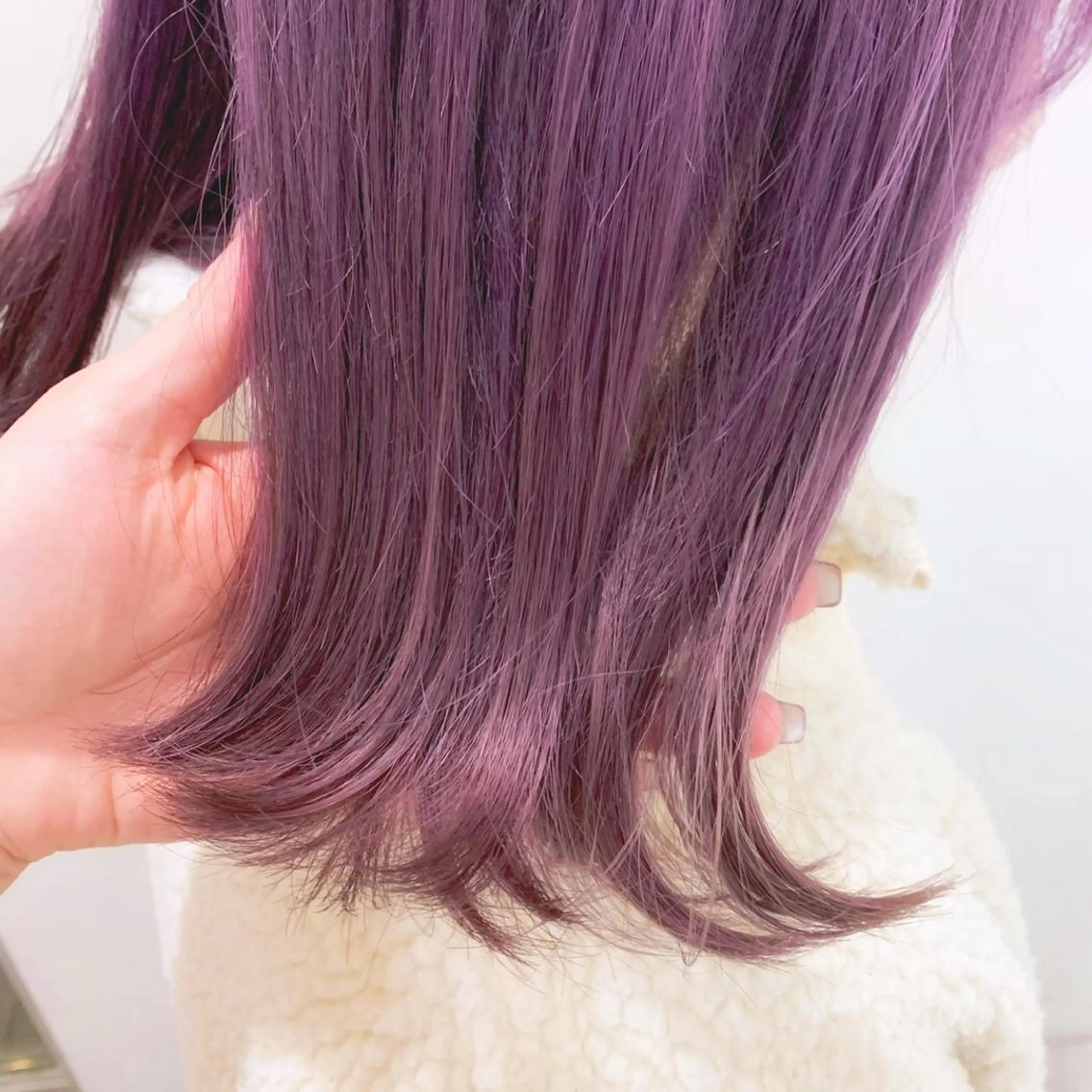 ロング カラー ヘアアレンジ ラベンダーカラー パープルカラー 🍒暖色✖️レイヤー ／Haruna🍒のヘアスタイル