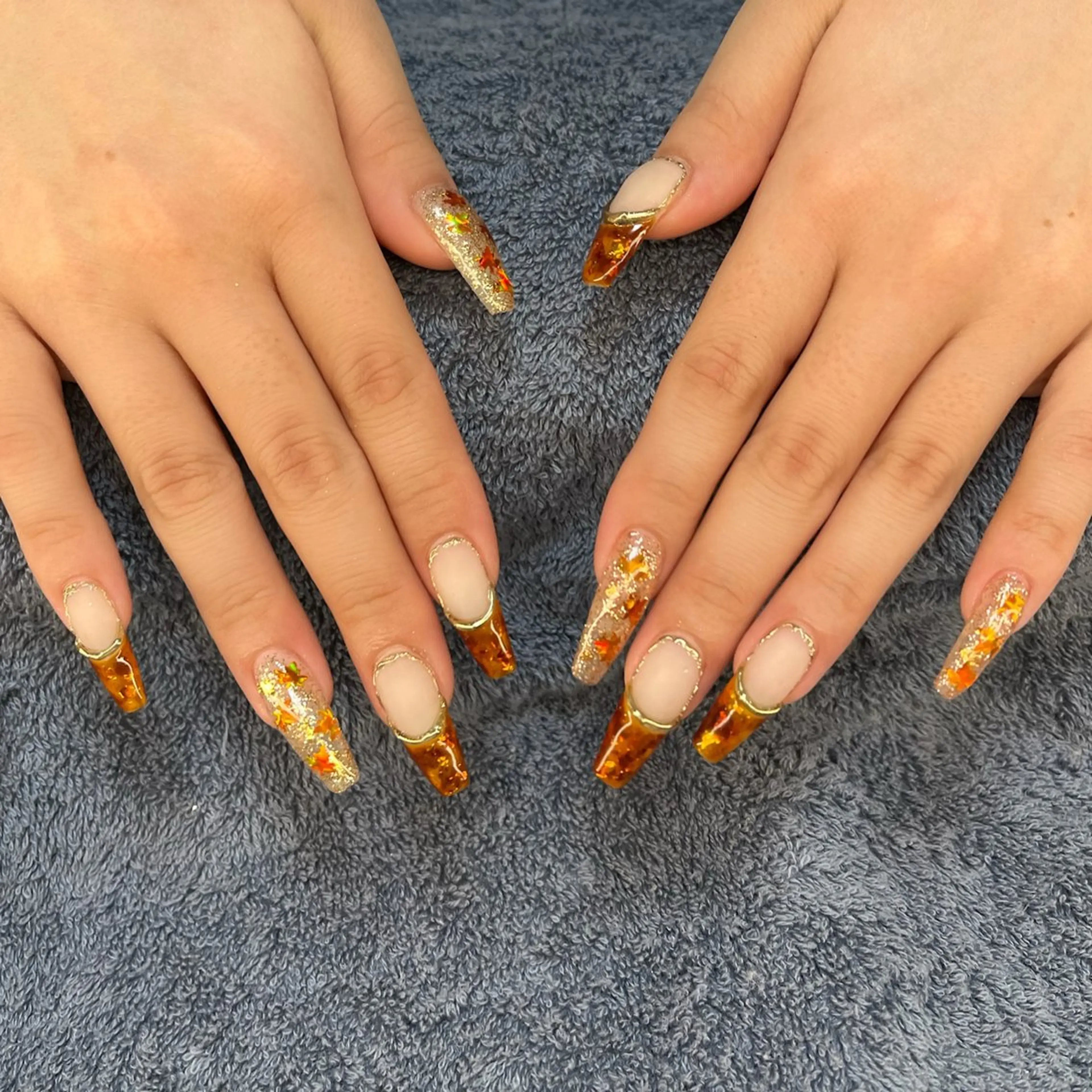 ネイル 長さ出し ハンドネイル フットネイル MHR nailのネイルデザイン