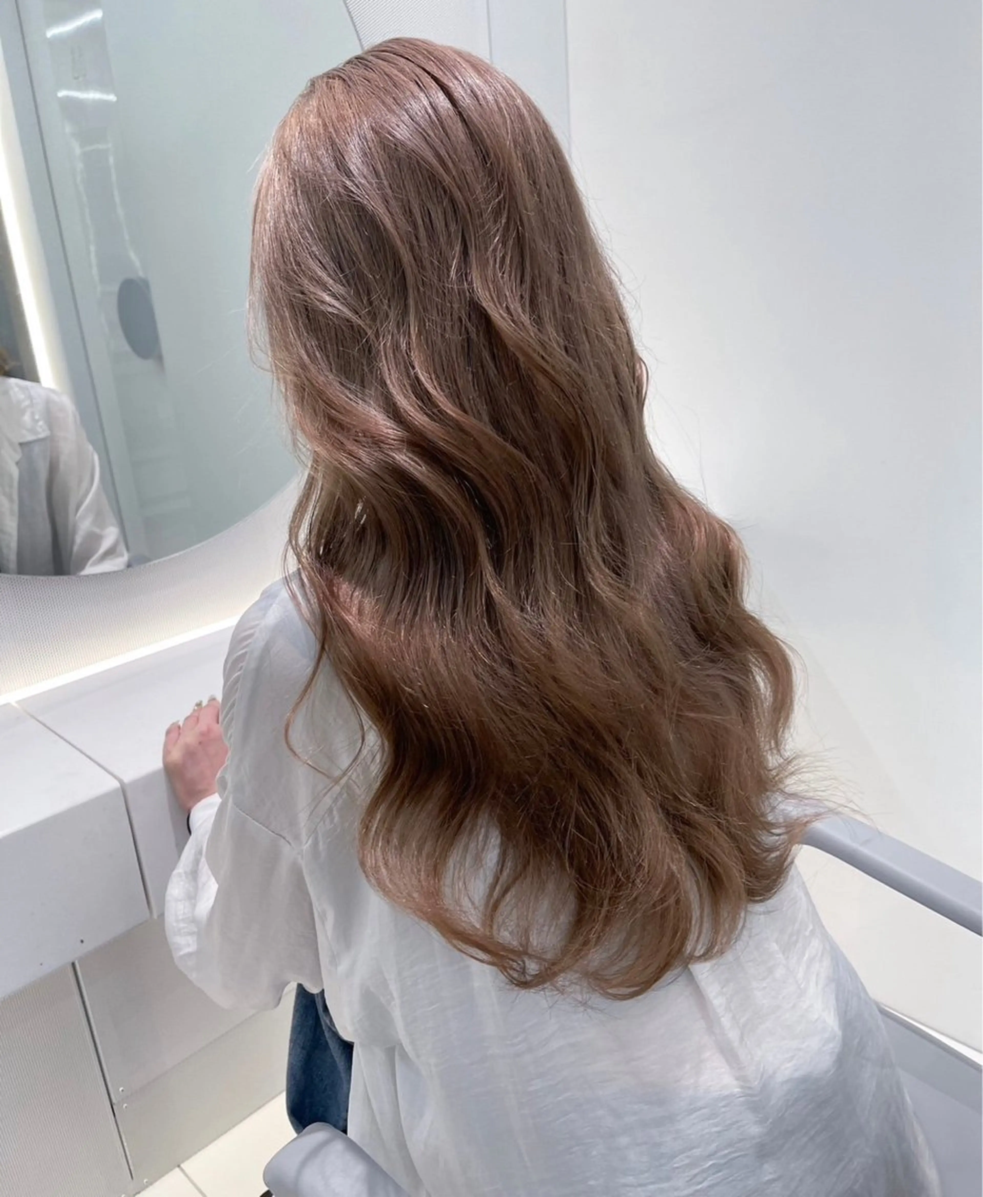 ロング カラー ベージュカラー ピンクカラー ピンクベージュ 透明感カラーが 得意です！NAOKIのヘアスタイル