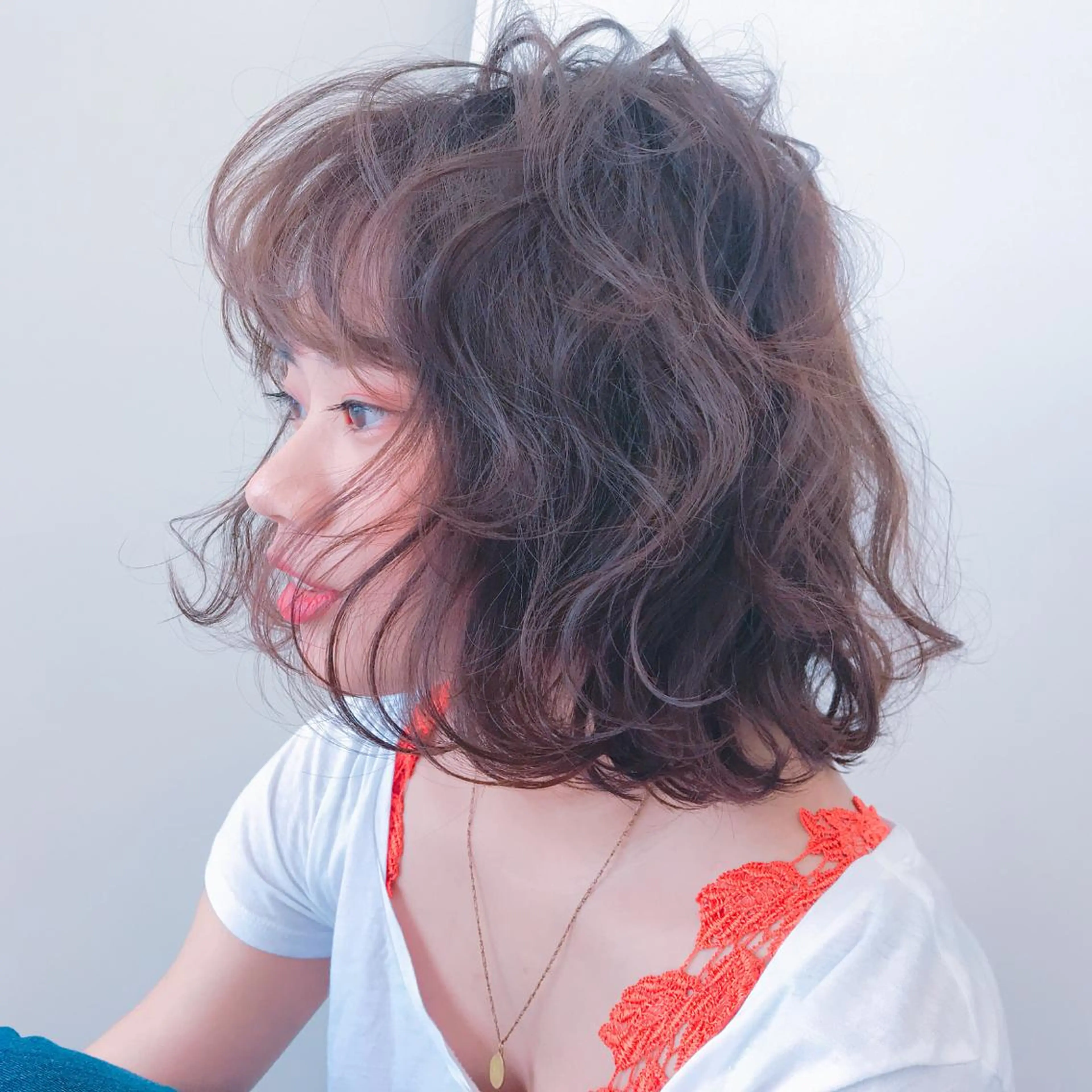ミディアム カラー パーマ ヘアアレンジ 村岡 夏美のその他イメージ