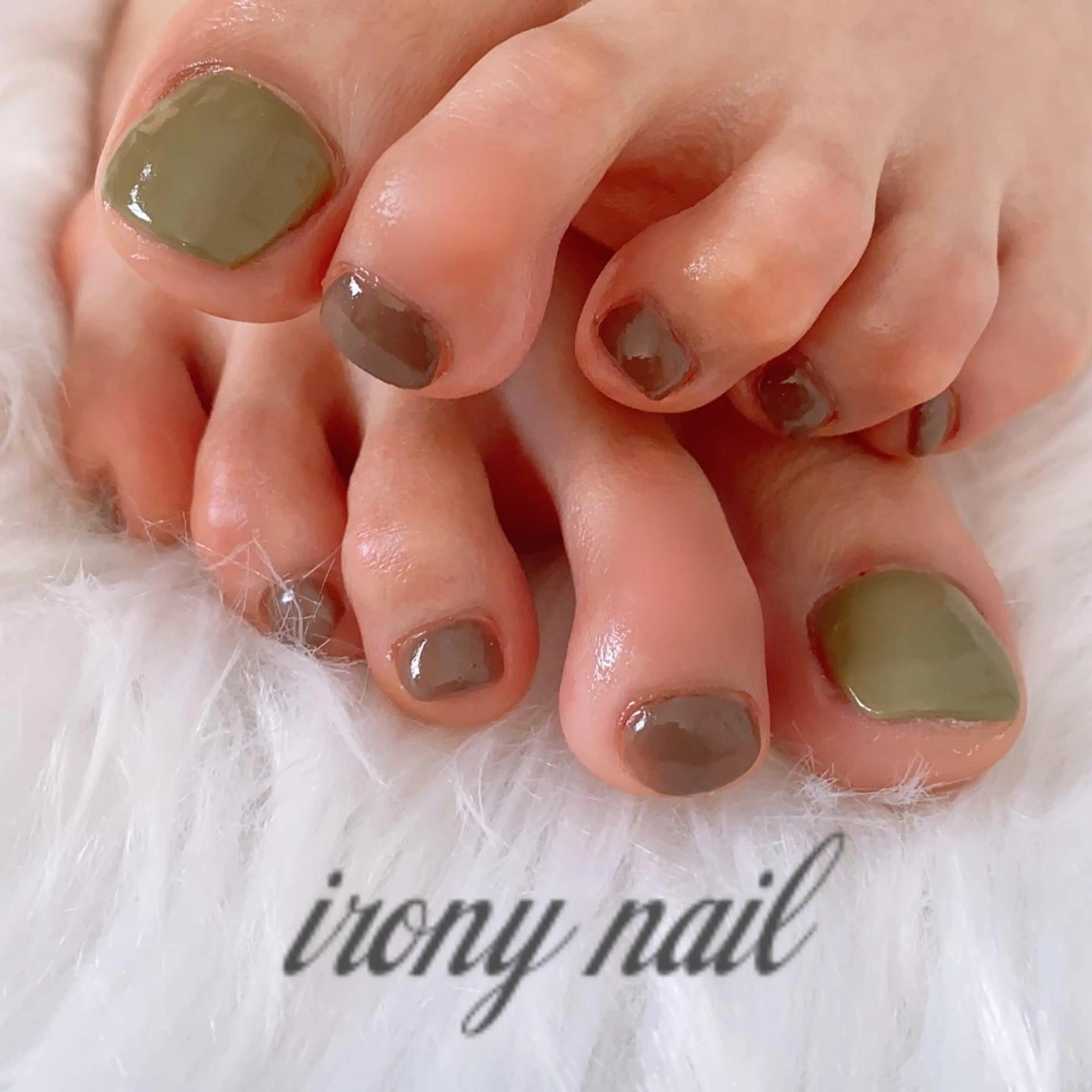 ネイル フットネイル ワンカラーネイル フットネイル 鹿島台ネイルサロン/ 長さだし◎のネイルデザイン