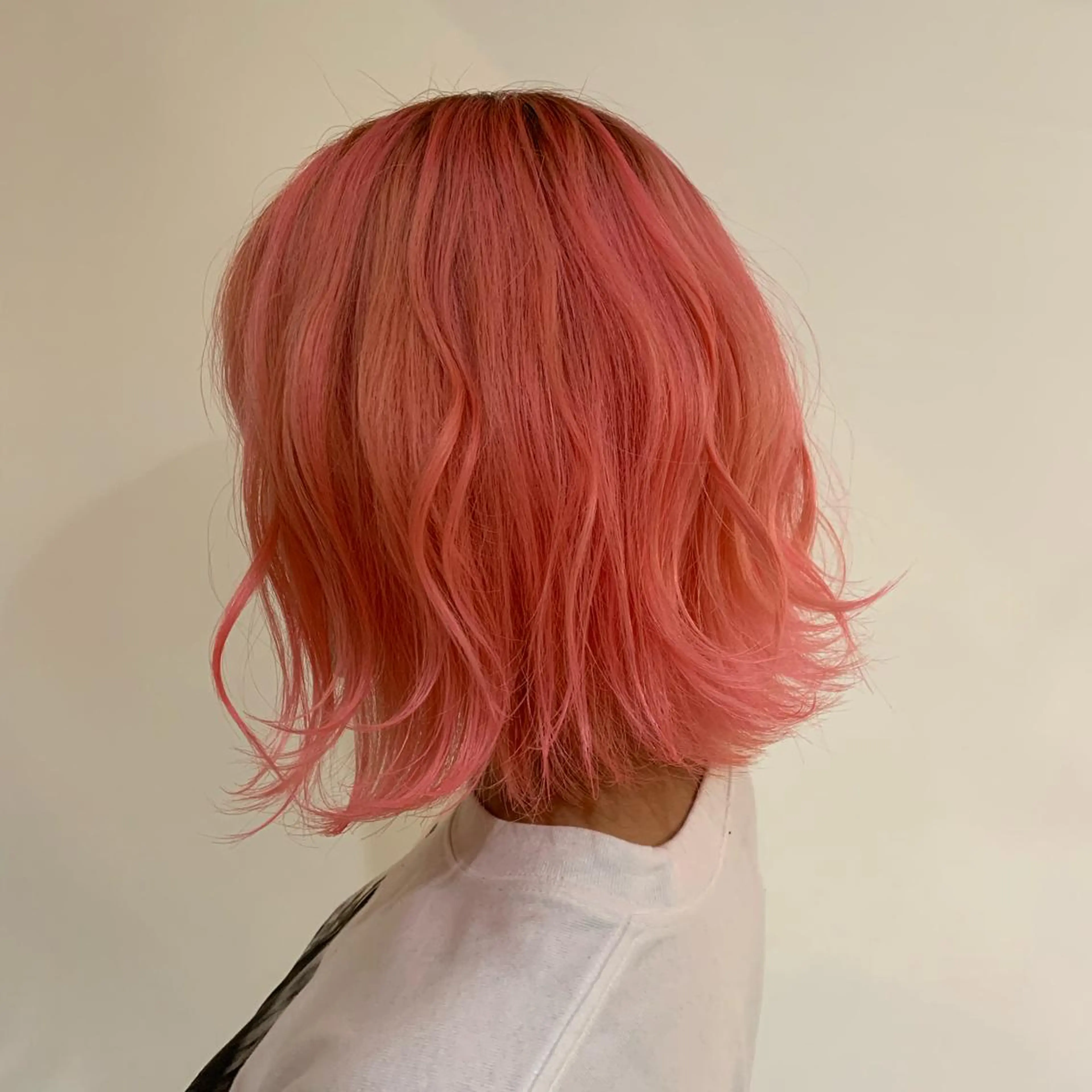 ショート カラー ヘアアレンジ ピンクカラー カット ヘアカラー トリートメント 守屋 颯太のヘアスタイル