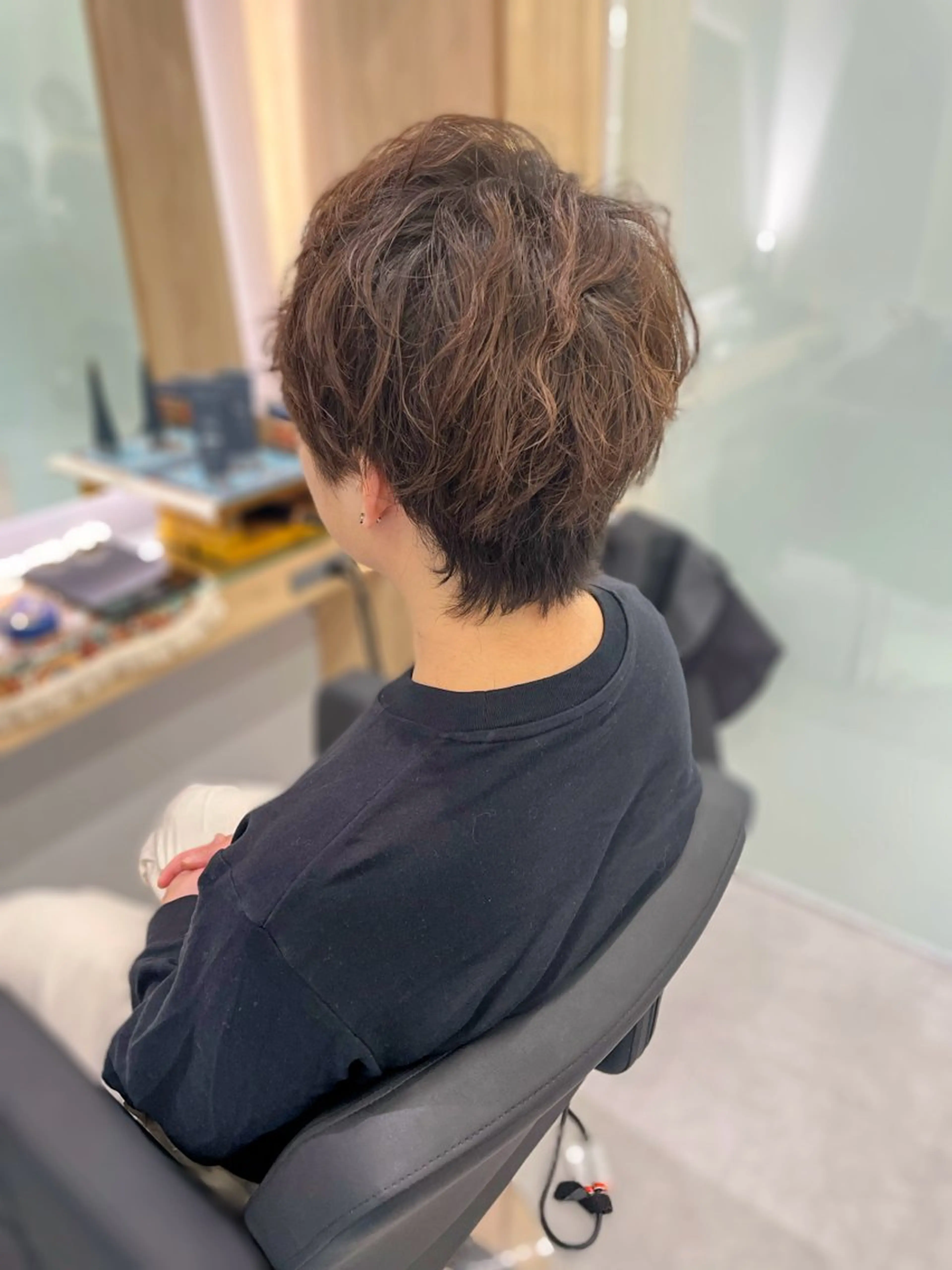 ショート パーマ メンズ メンズパーマ 波巻きパーマ カット パーマ 中西 将🌈"たすく"のヘアスタイル