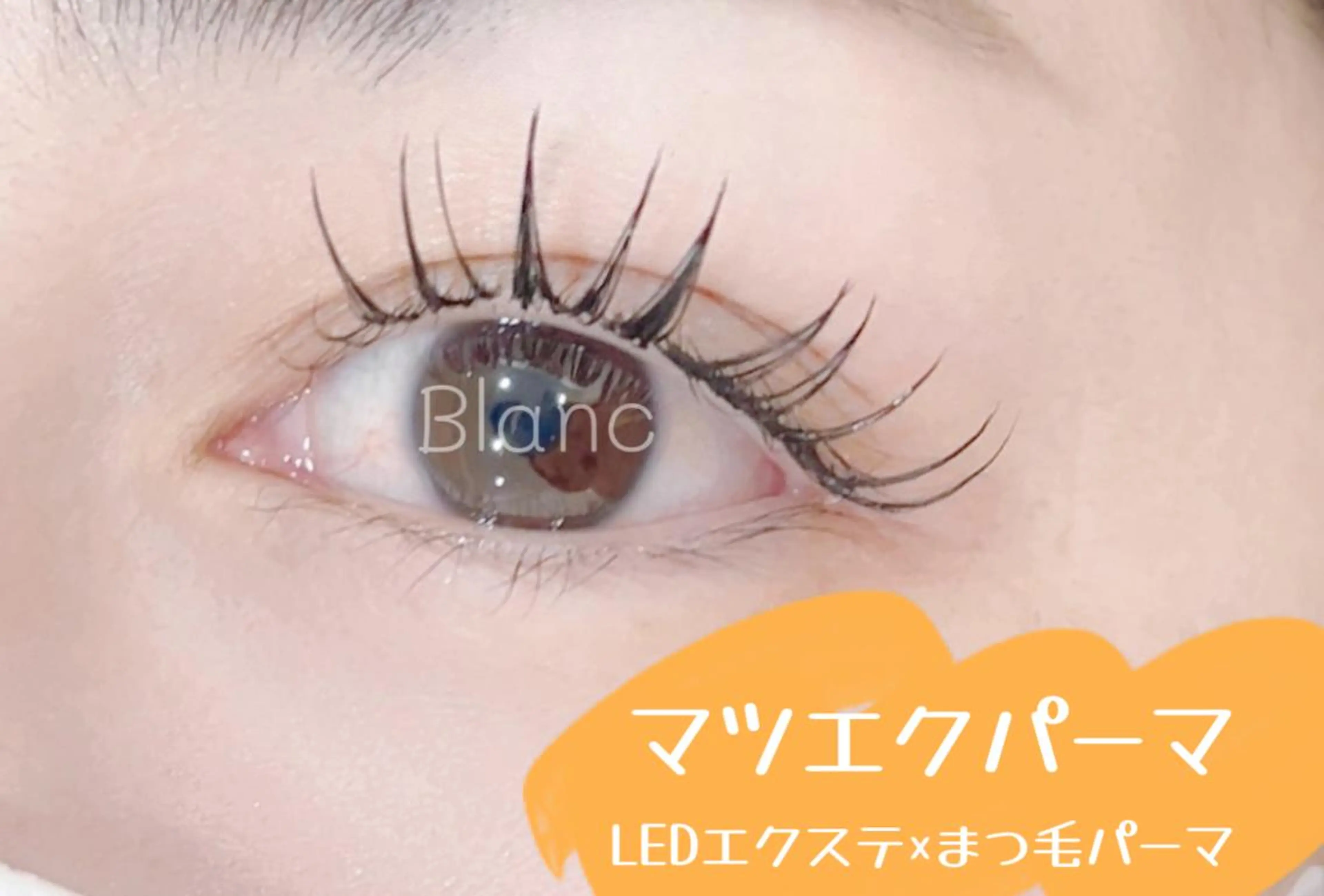 【NEWメニュー！】マツエクパーマ/LED100本×まつげパーマ¥12000の写真