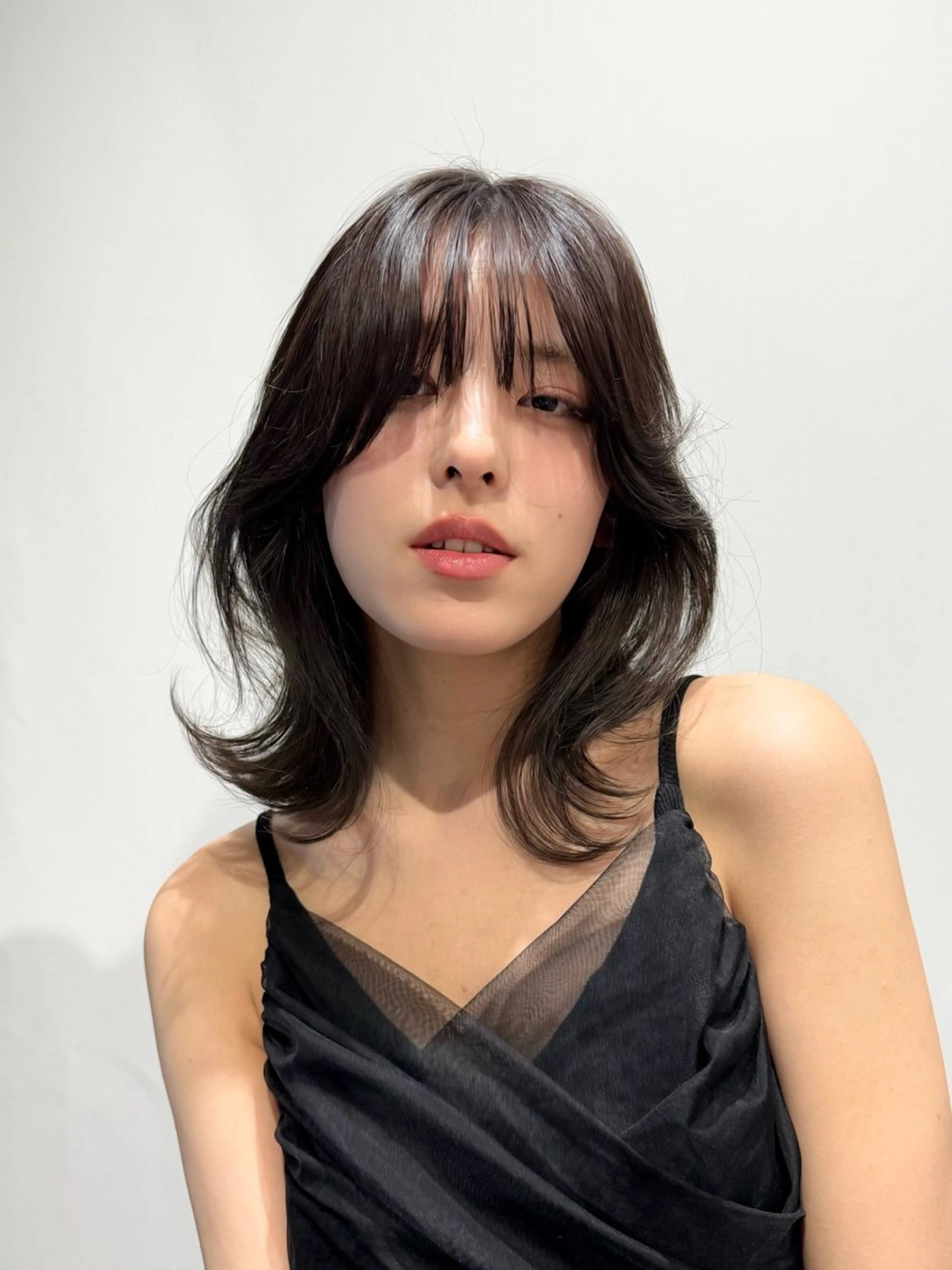 ミディアム ミディアムレイヤー レイヤーカット カット ヘアカラー メンズ/レディース /ナチュラル/下村迅のヘアスタイル