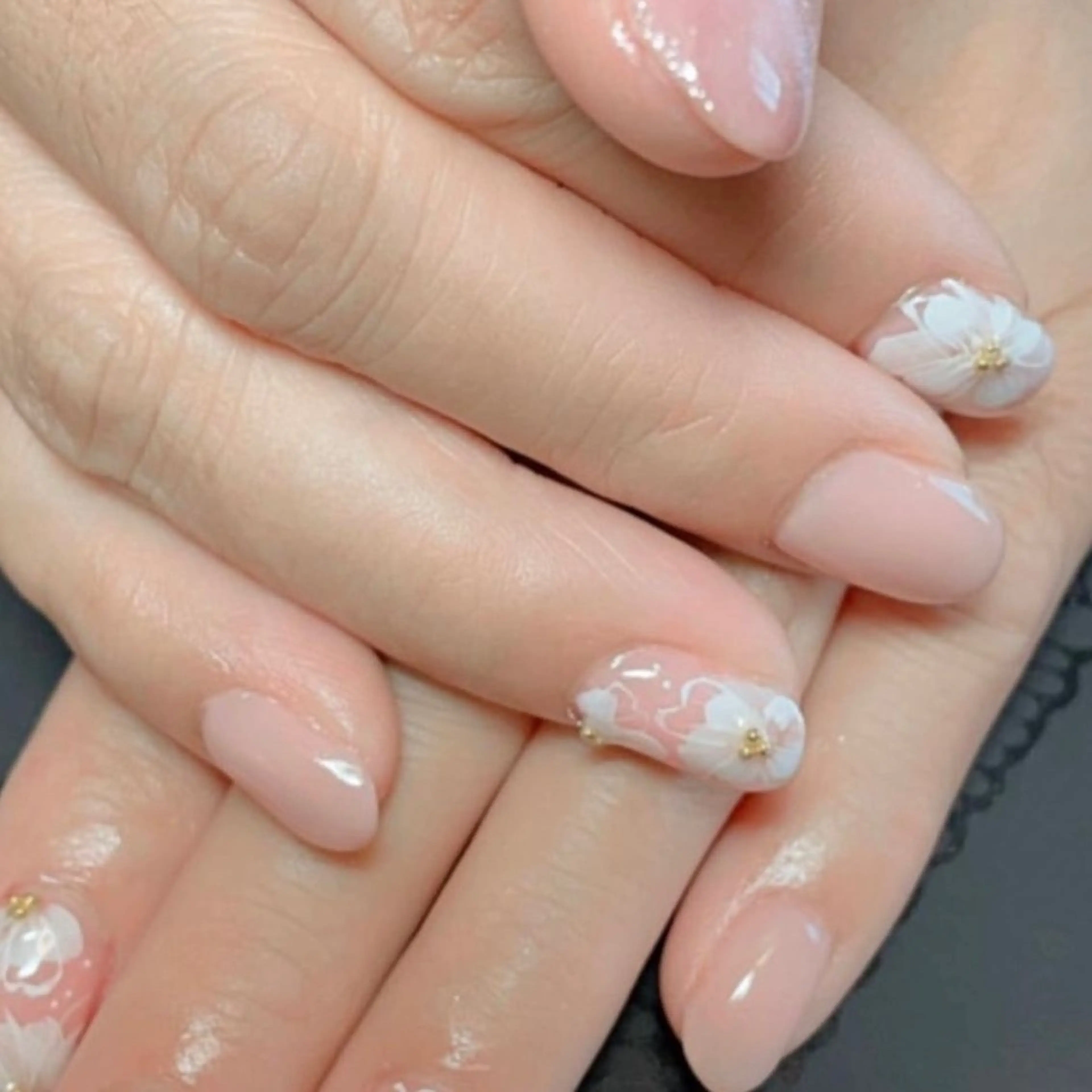 ネイル フラワーネイル ブライダルネイル nailsalon kitのネイルデザイン