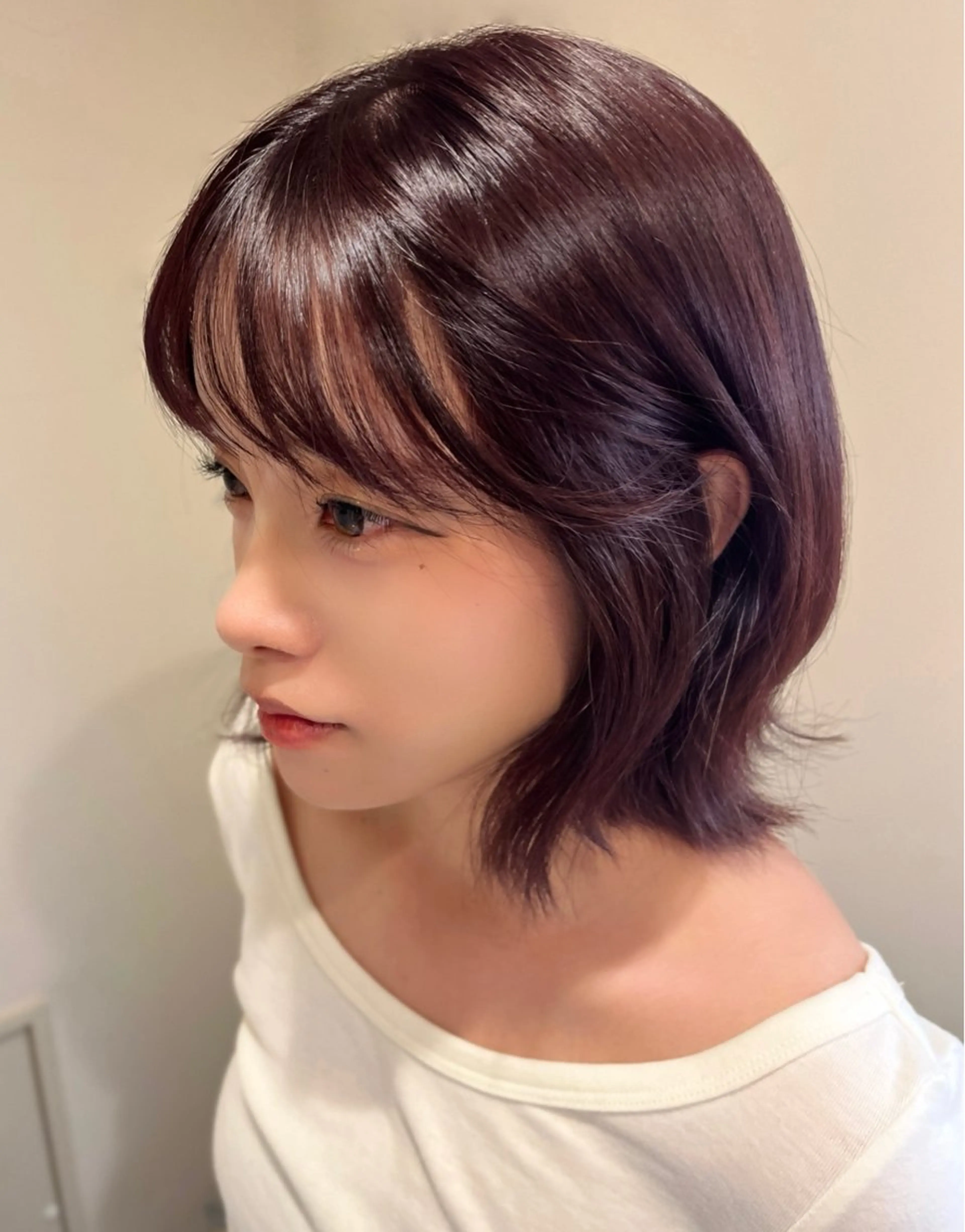 ショート カラー ヘアアレンジ Gigi 代々木所属・りこ 🐈‍⬛韓国艶カラーのヘアスタイル