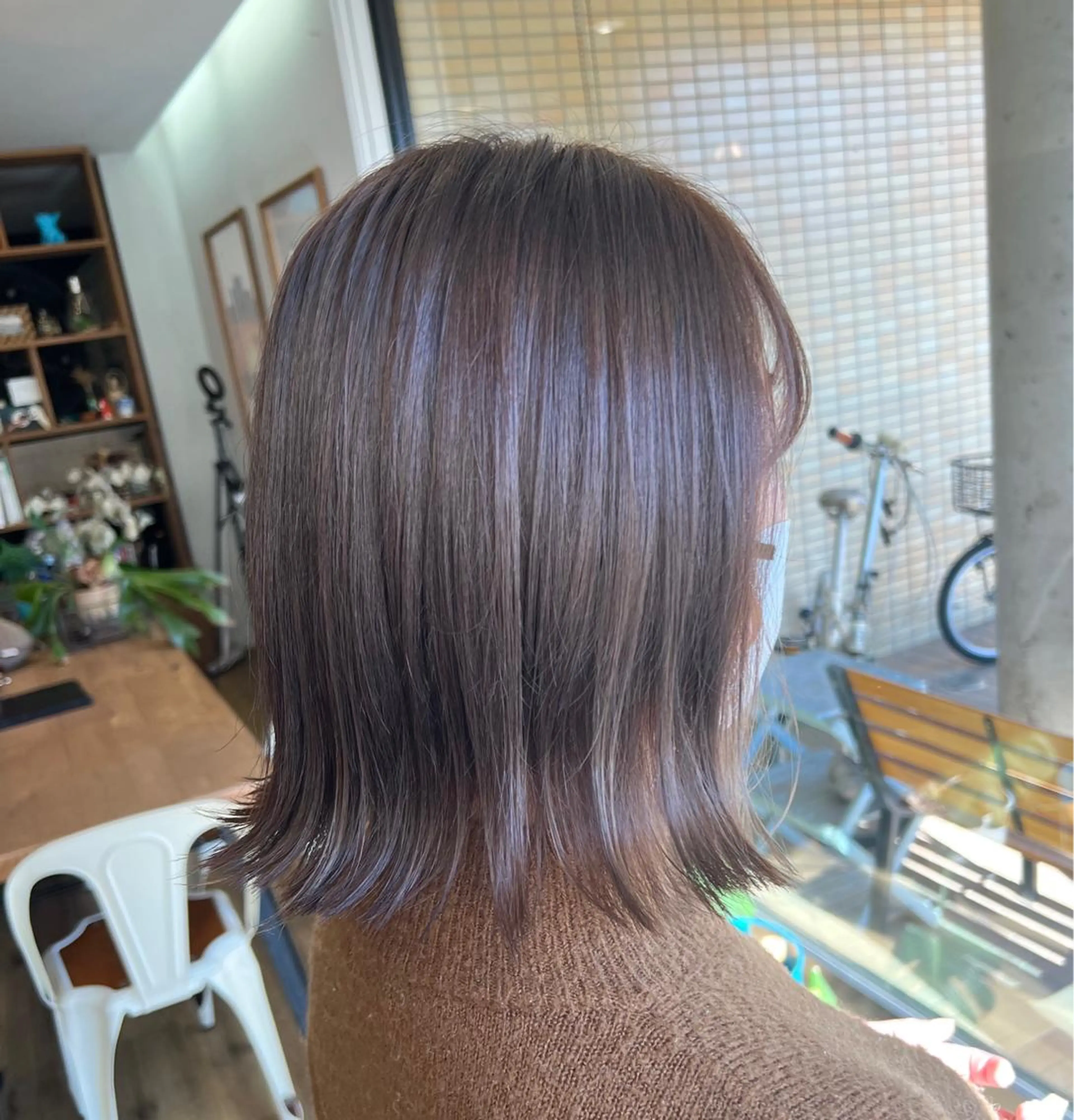 ショート アッシュ カット ヘアカラー トリートメント 堀 望美のヘアスタイル