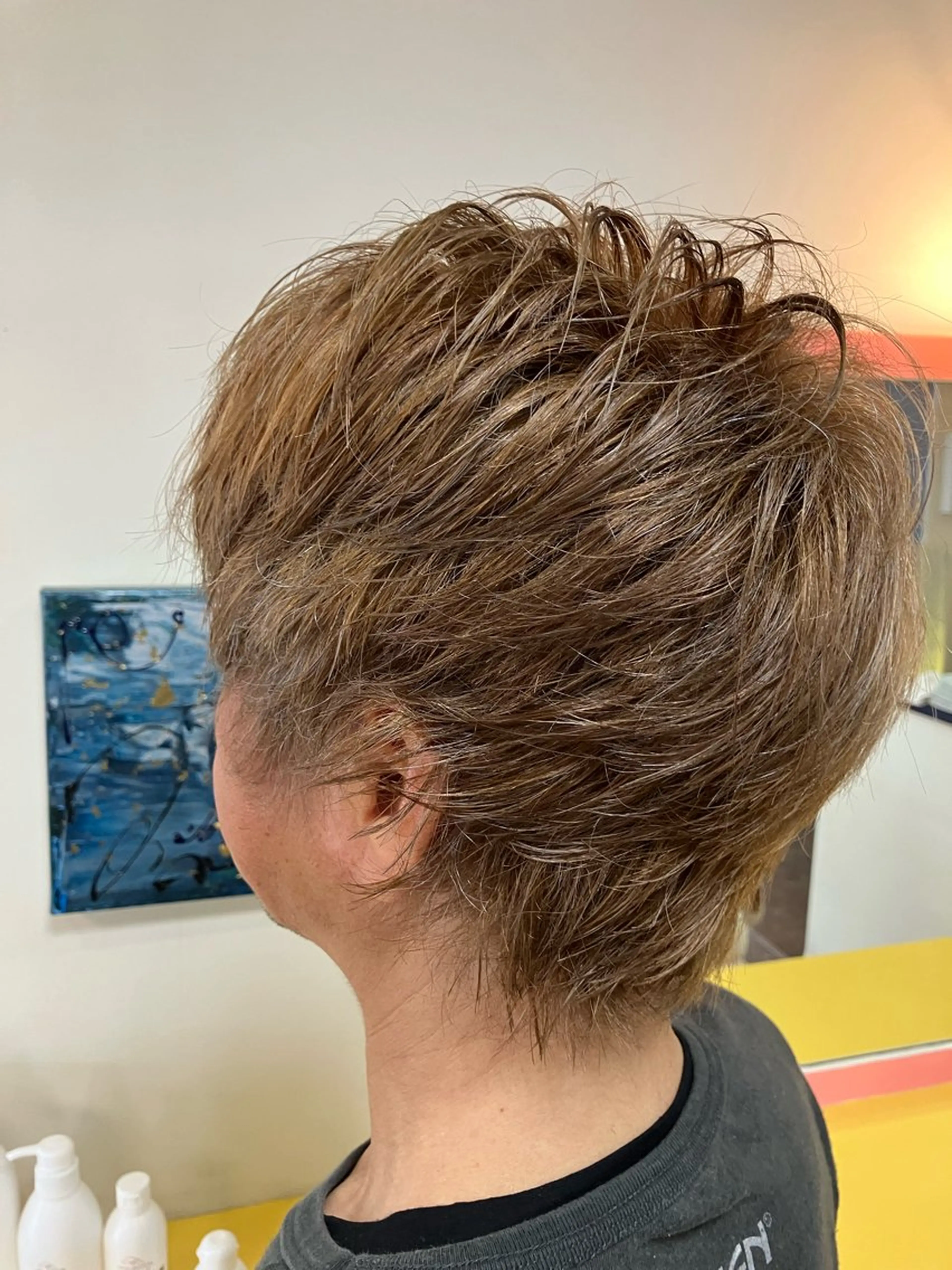 ショート カラー メンズ ダブルカラー 横田  尚登のヘアスタイル
