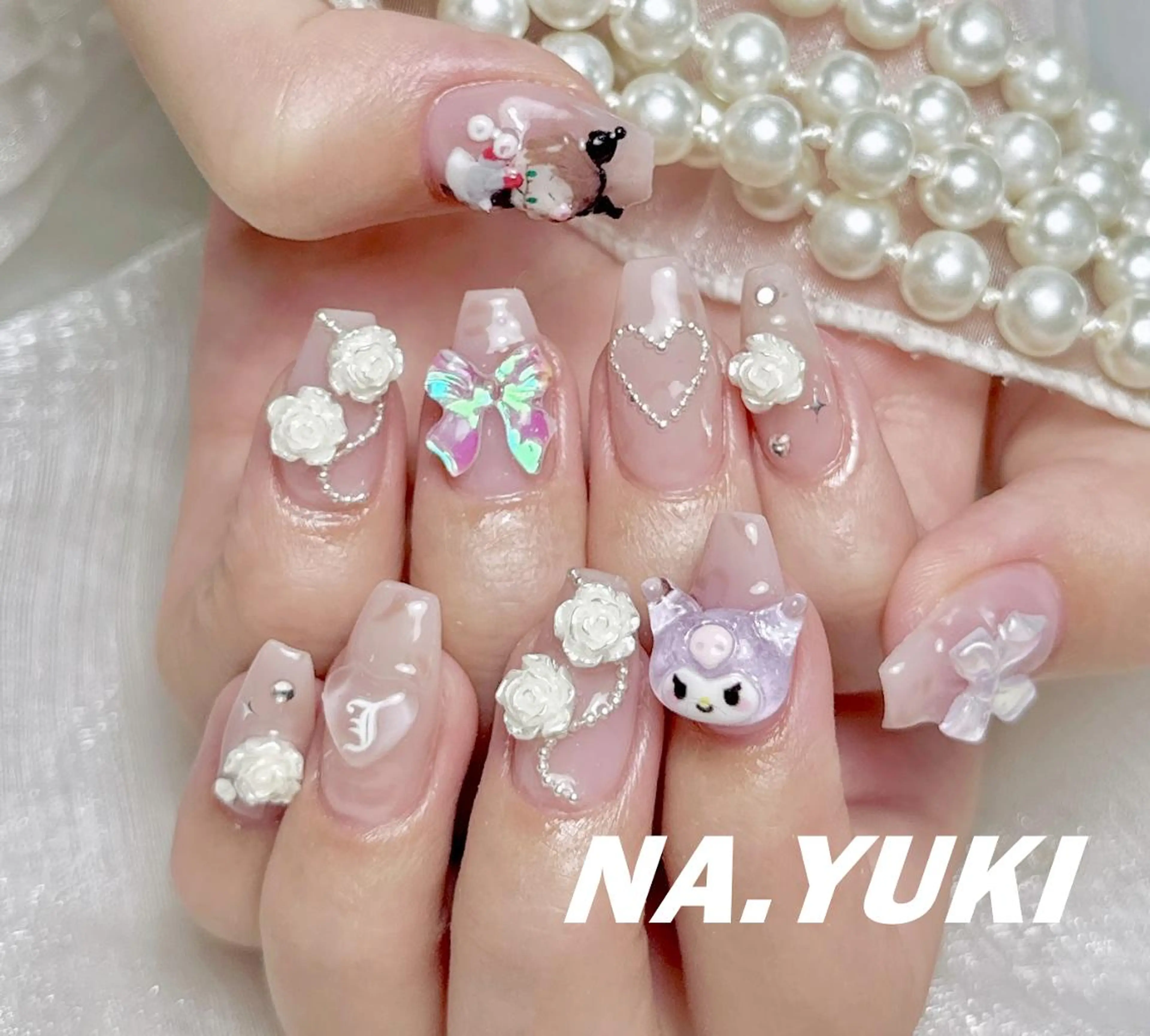 ネイル ハンドネイル ハンドケア 🌷 Mooning 🌷のネイルデザイン