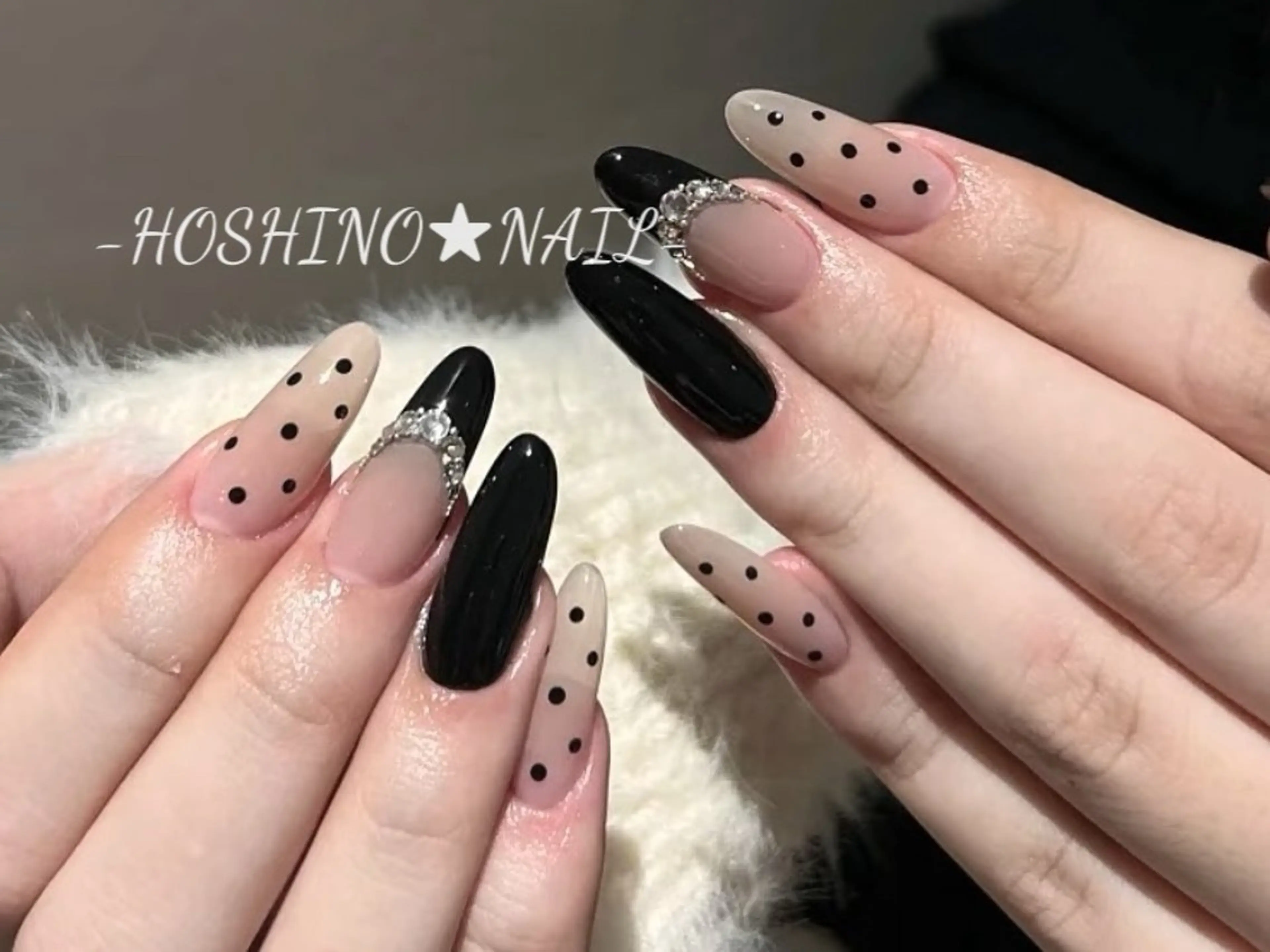 ネイル オーロラネイル チークネイル ドット フットネイル フレンチネイル ハンドネイル ★HOSHINO NAIL★新宿店のネイルデザイン