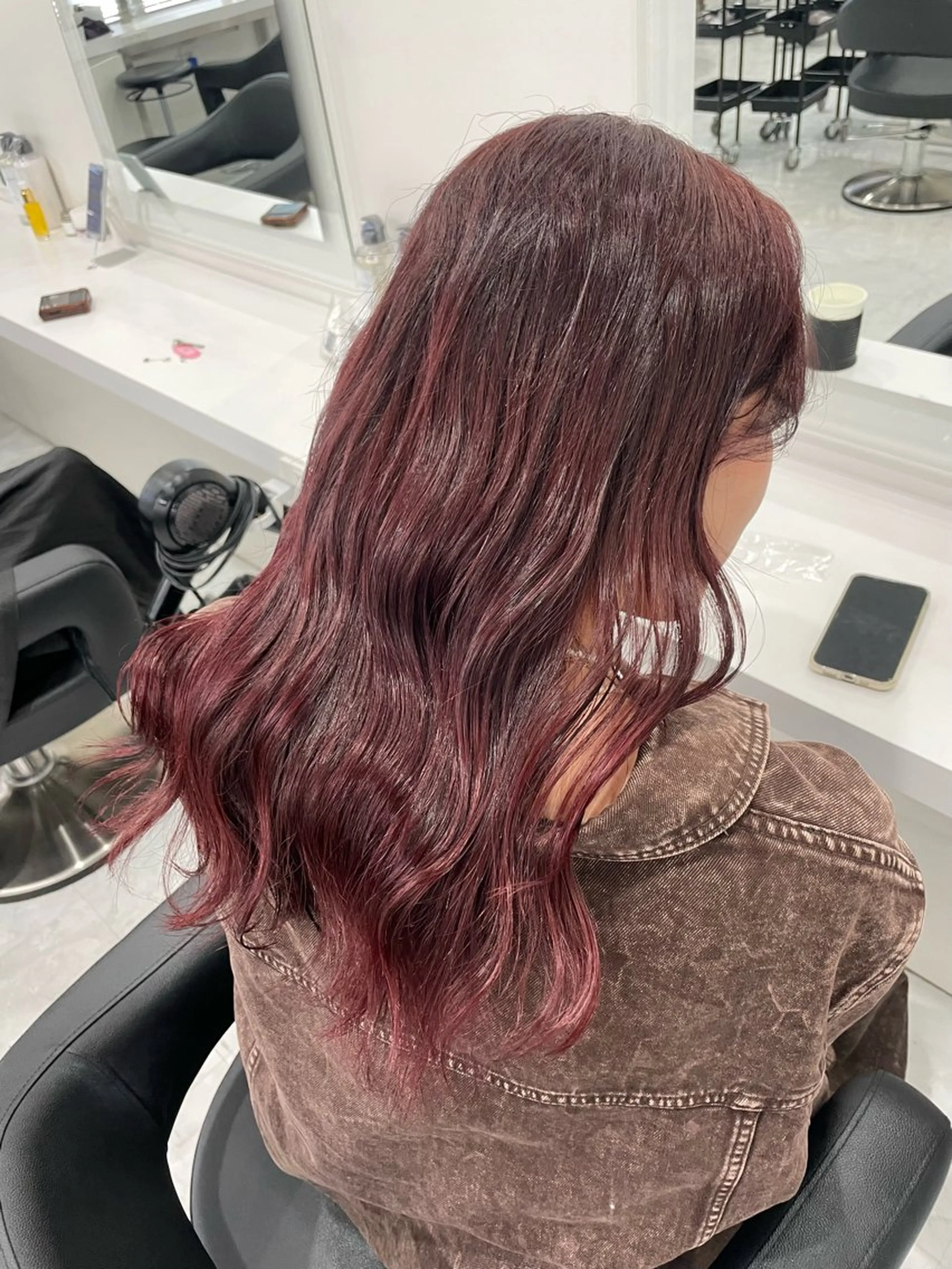 ロング 髪質改善 トリートメント ヘアカラー お洒落暖色 🍒AOI🍒のヘアスタイル