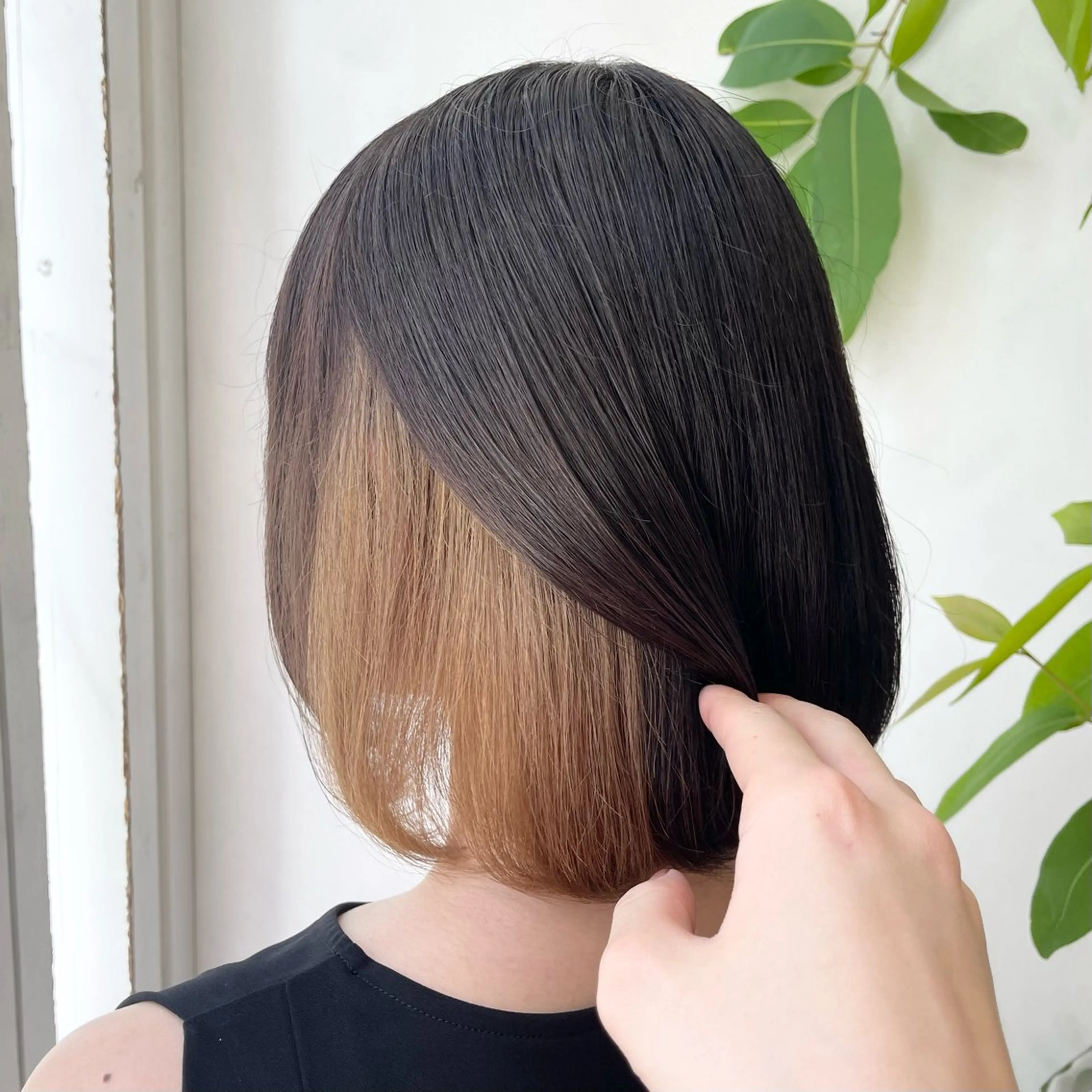 ショート カラー ヘアカラー トリートメント UNBLEACH ブリーチカラーのヘアスタイル