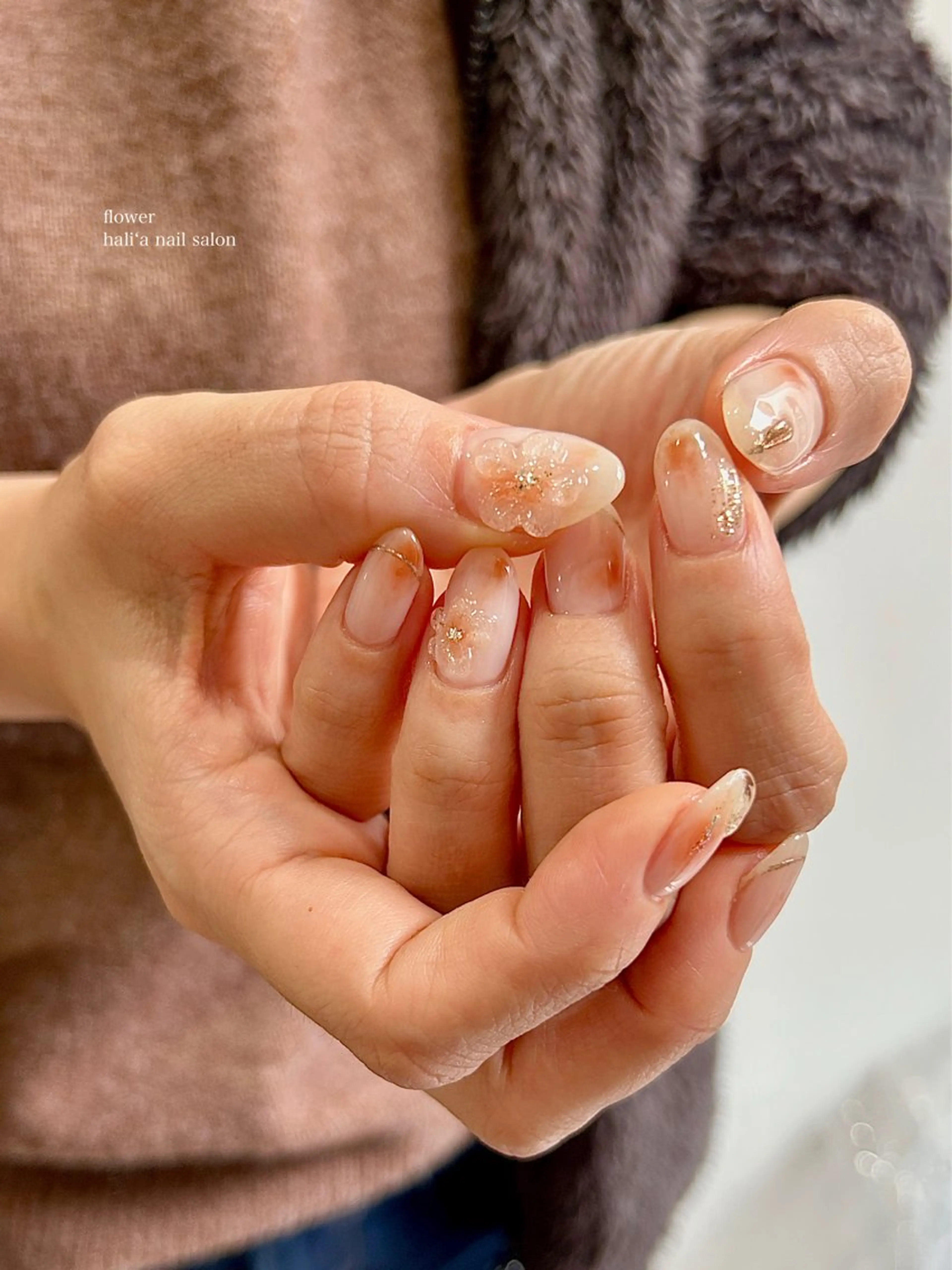 ショート ハンドネイル hali’a nailのネイルデザイン
