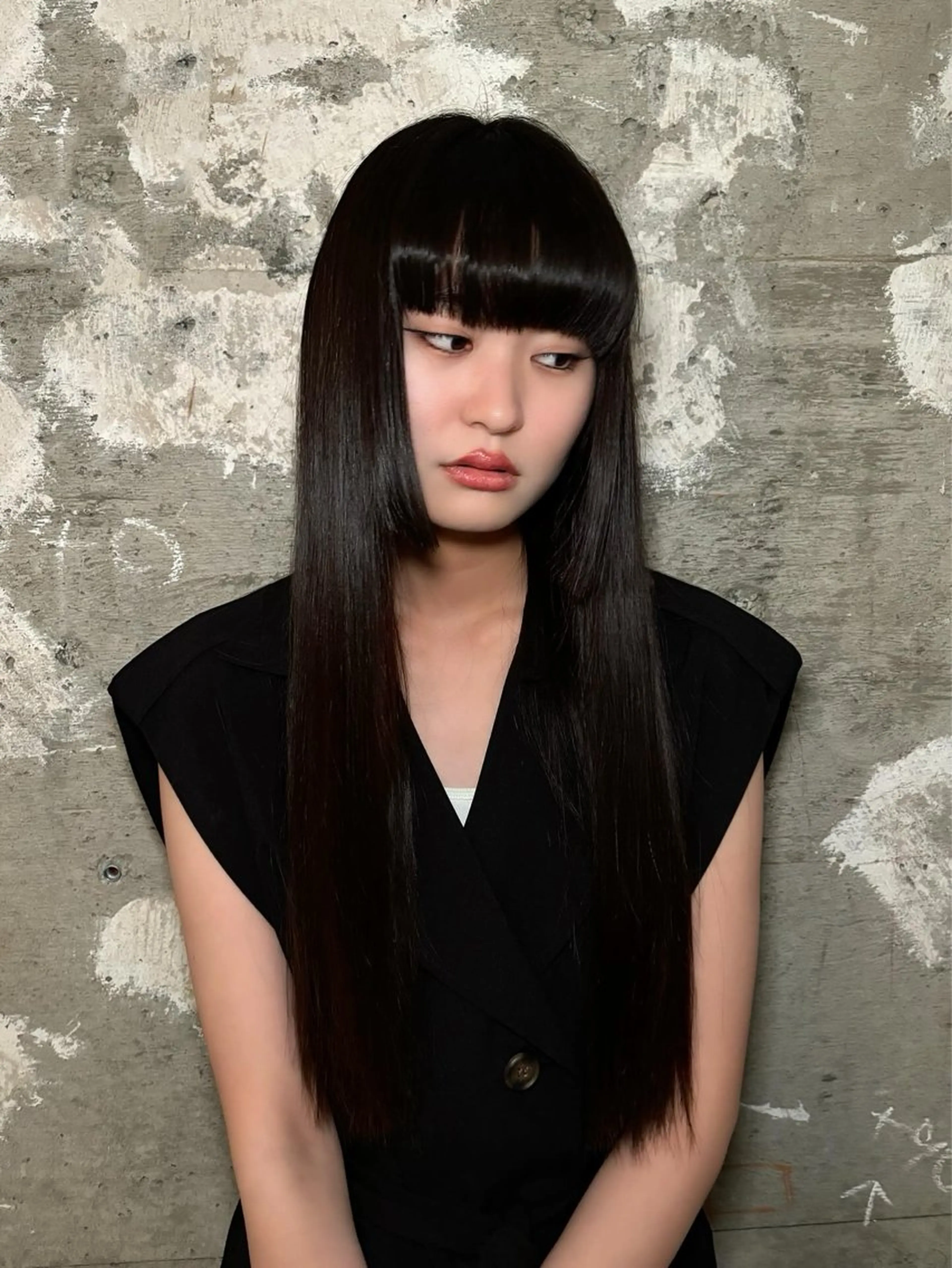 ロング 落合智登世🌀トリー トメントモデル募集中のヘアスタイル