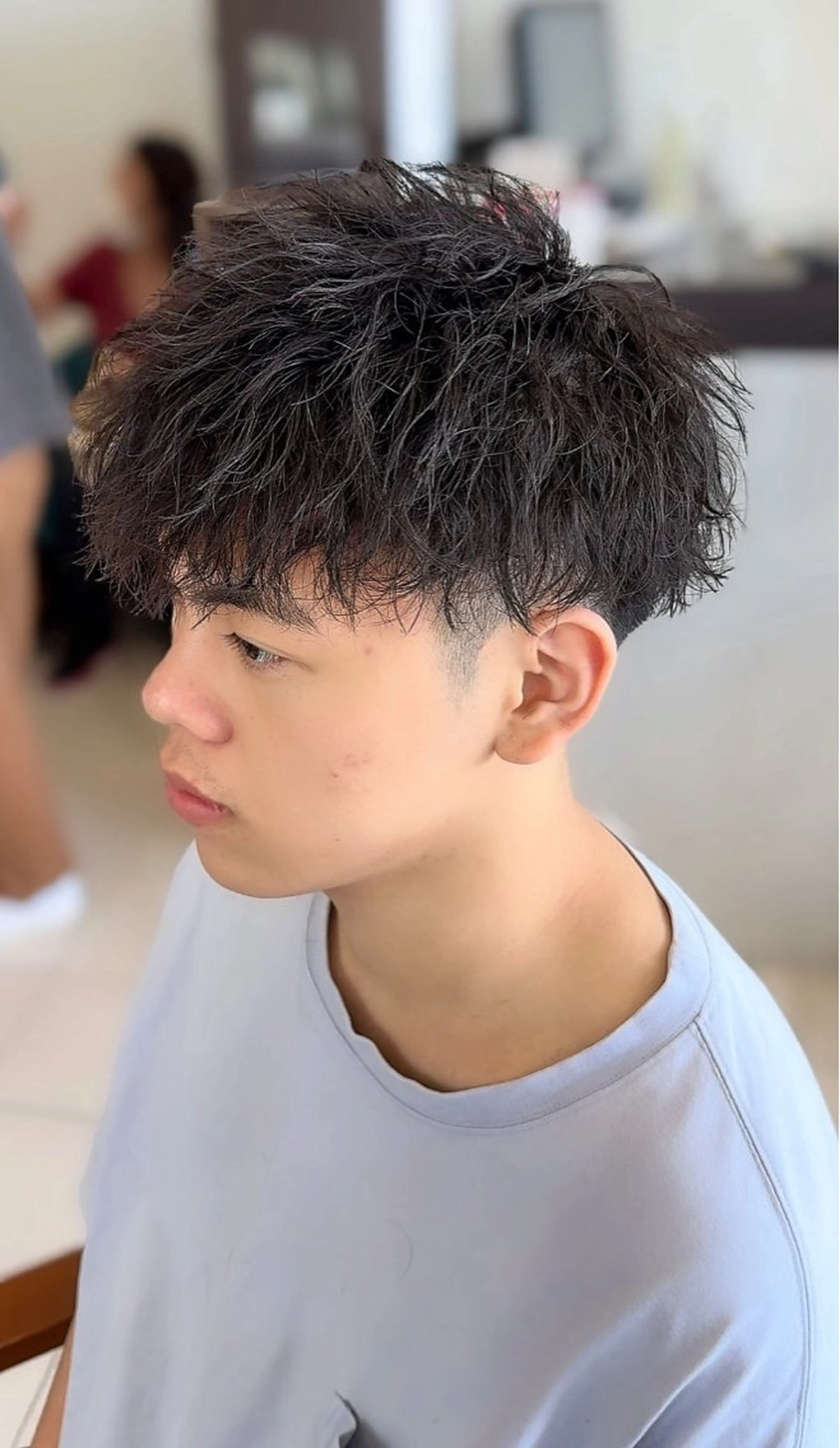 パーマ メンズ 学生（メンズ向け） 学生 カット パーマ vivid所属・麻生誠 メンズ特化❤️‍🔥のヘアスタイル