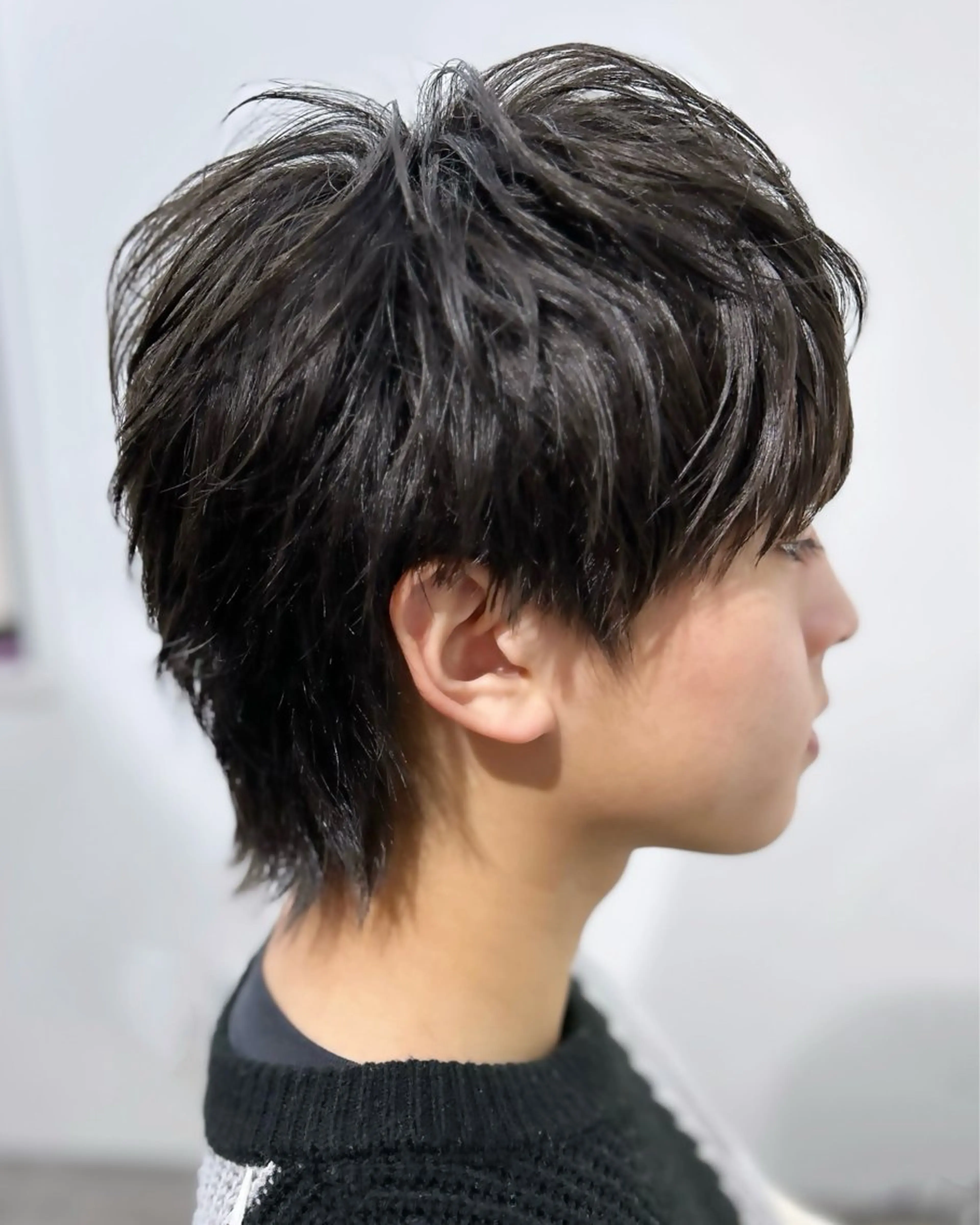ショート メンズ マッシュウルフ マッシュ メンズウルフカット ウルフカット CHELSEA  梅田所属・OKADA/メンズ /カット/眉/縮毛のヘアスタイル
