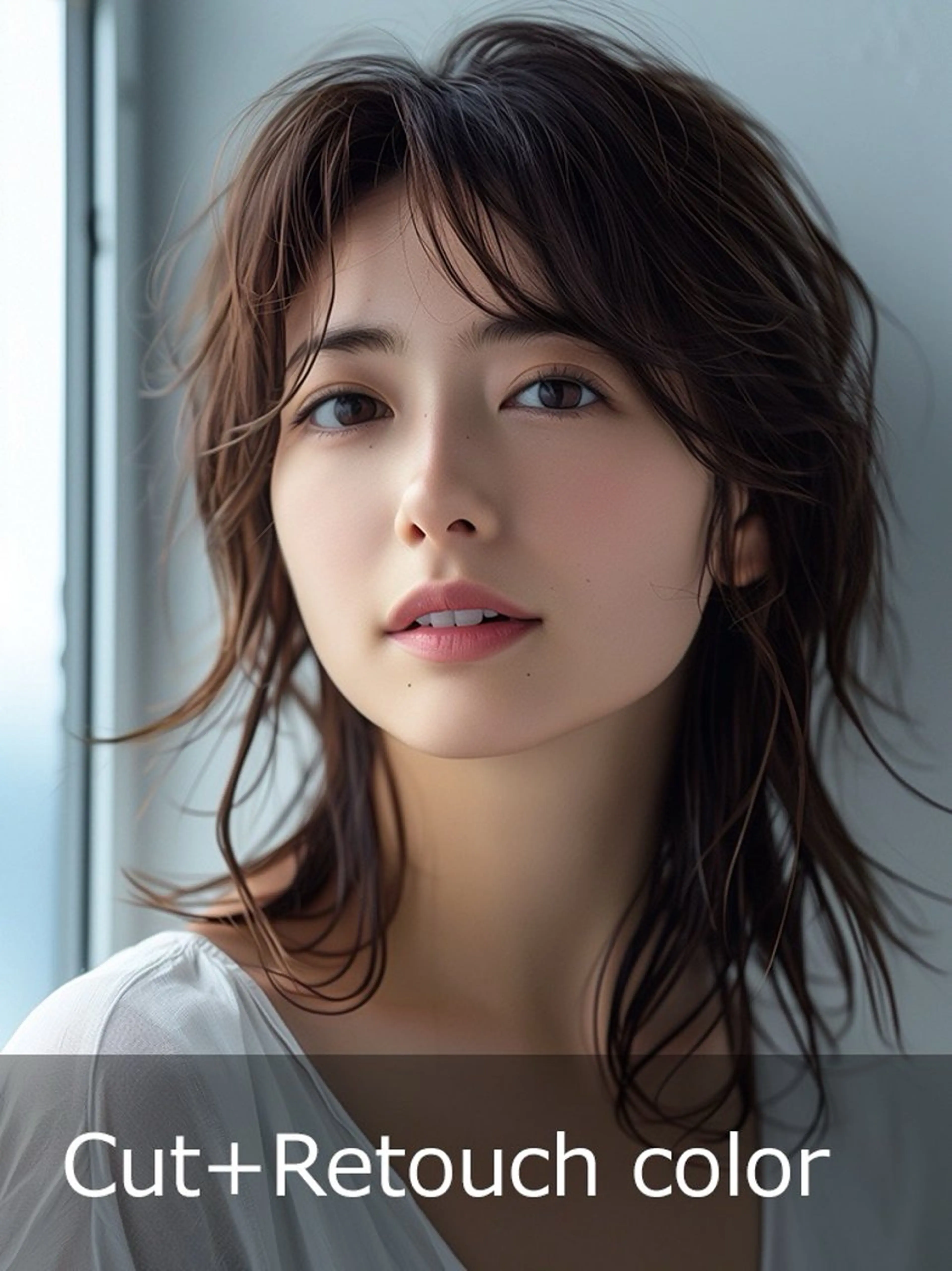 セミロング カット ヘアカラー anyhow academyのヘアスタイル