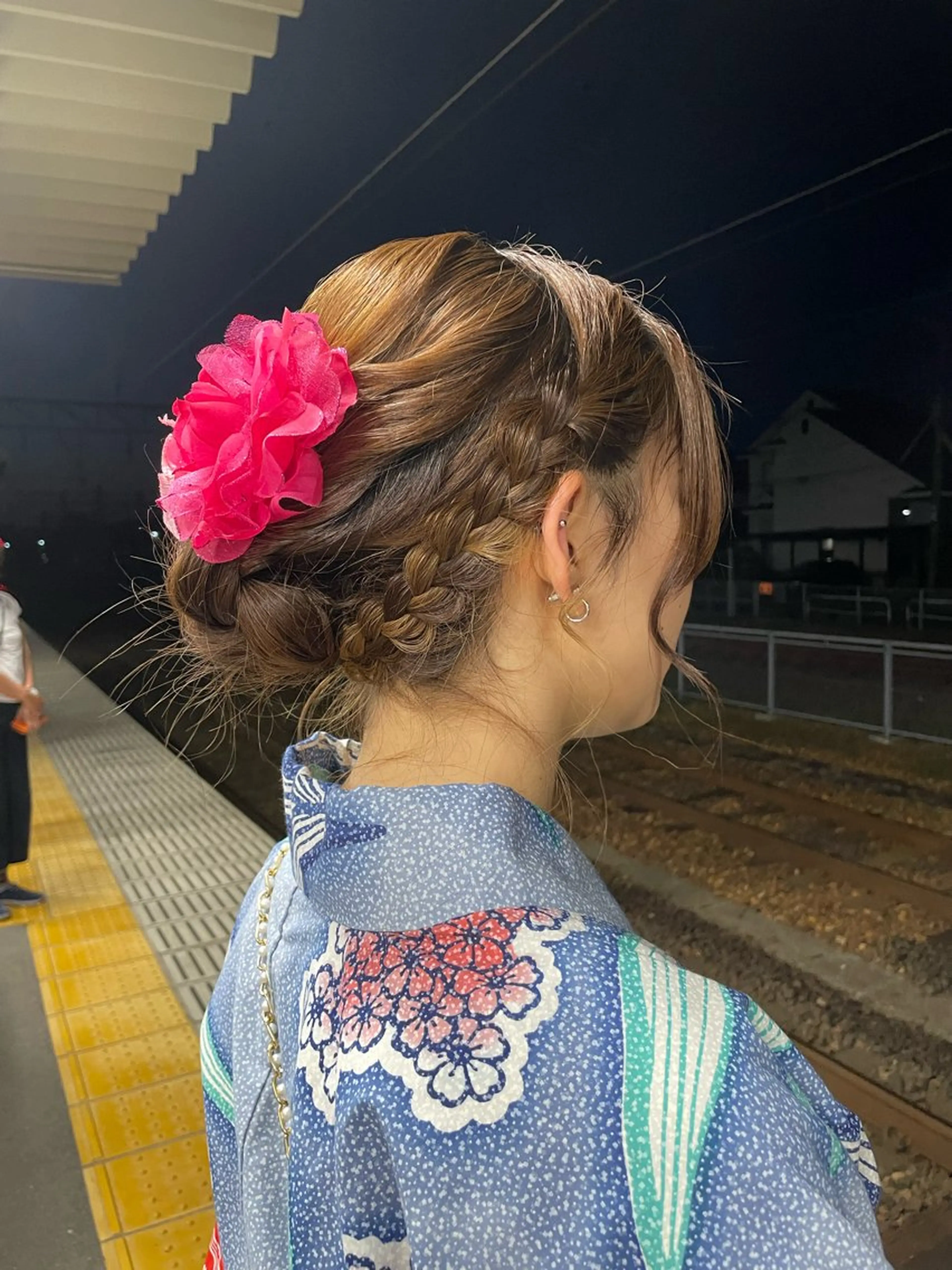 ヘアアレンジ 浴衣 韓国／うる艶カラー 🐈‍⬛💗miyuのヘアスタイル