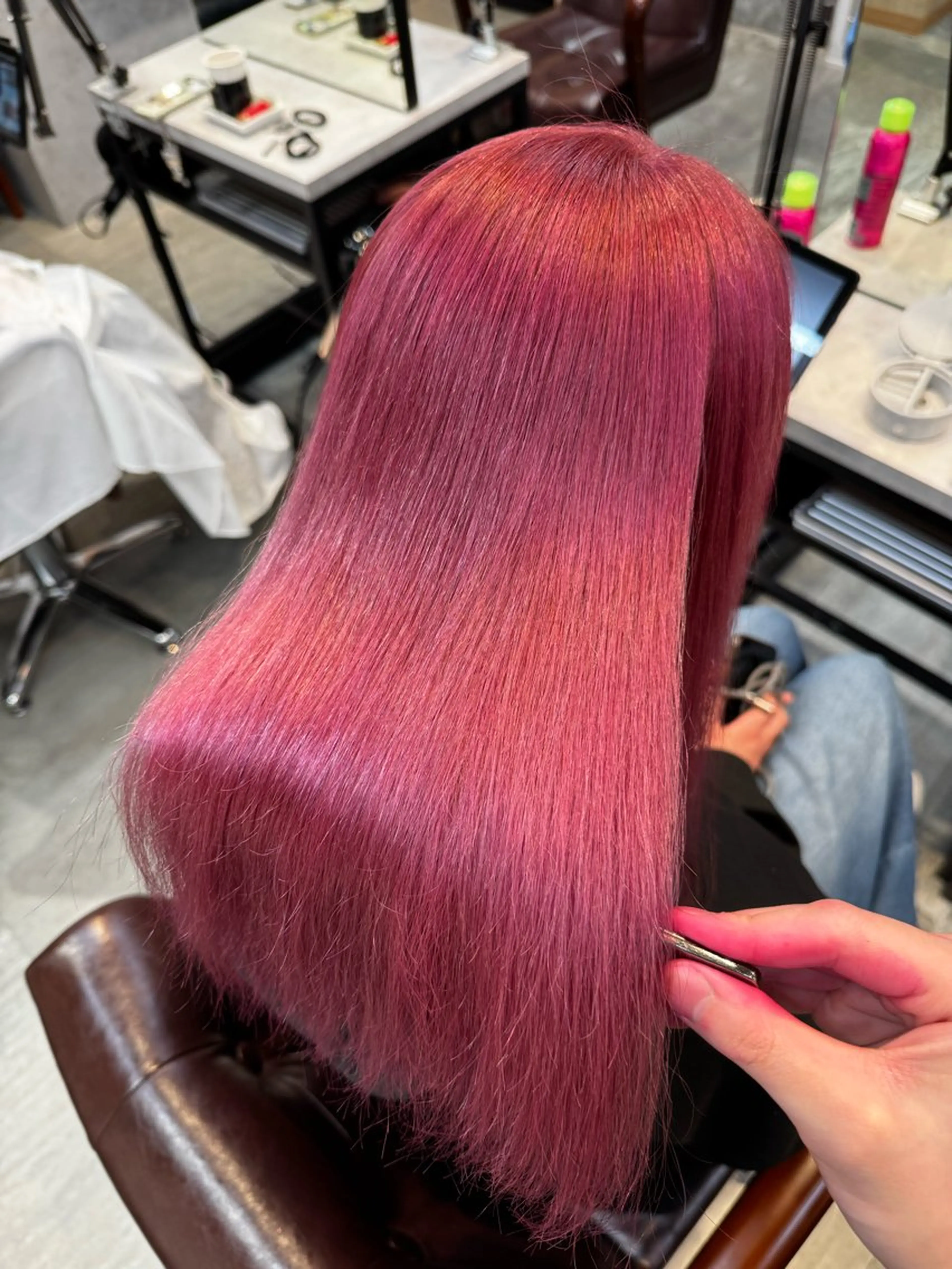 ロング カット ヘアカラー トリートメント 韓国式縮毛矯正カラー 💎TAICHIのヘアスタイル