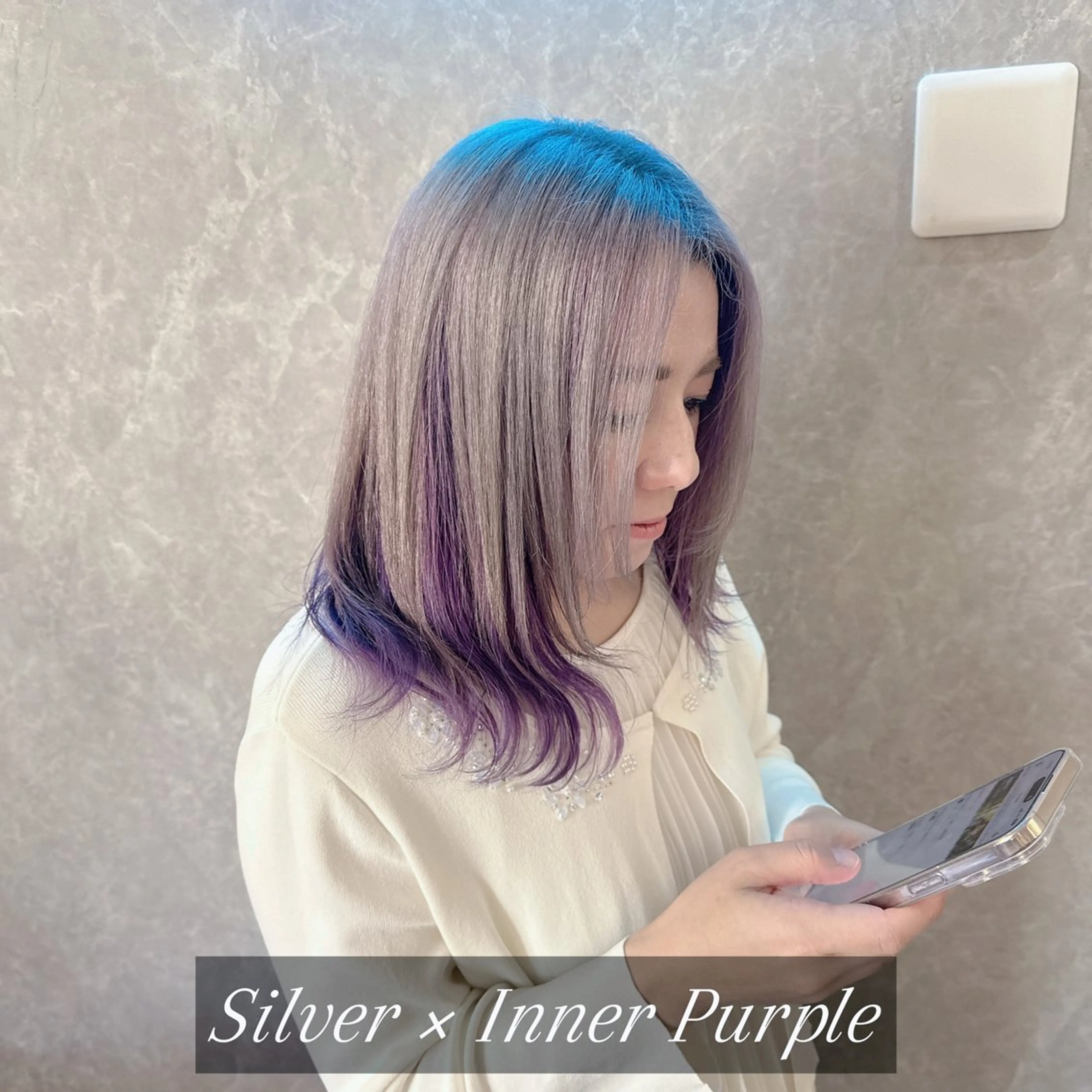 セミロング カラー バレイヤージュ ブリーチ ケアブリーチ ダブルカラー イヤリングカラー ヘアカラー トリートメント Lilith 【リリス】のその他イメージ