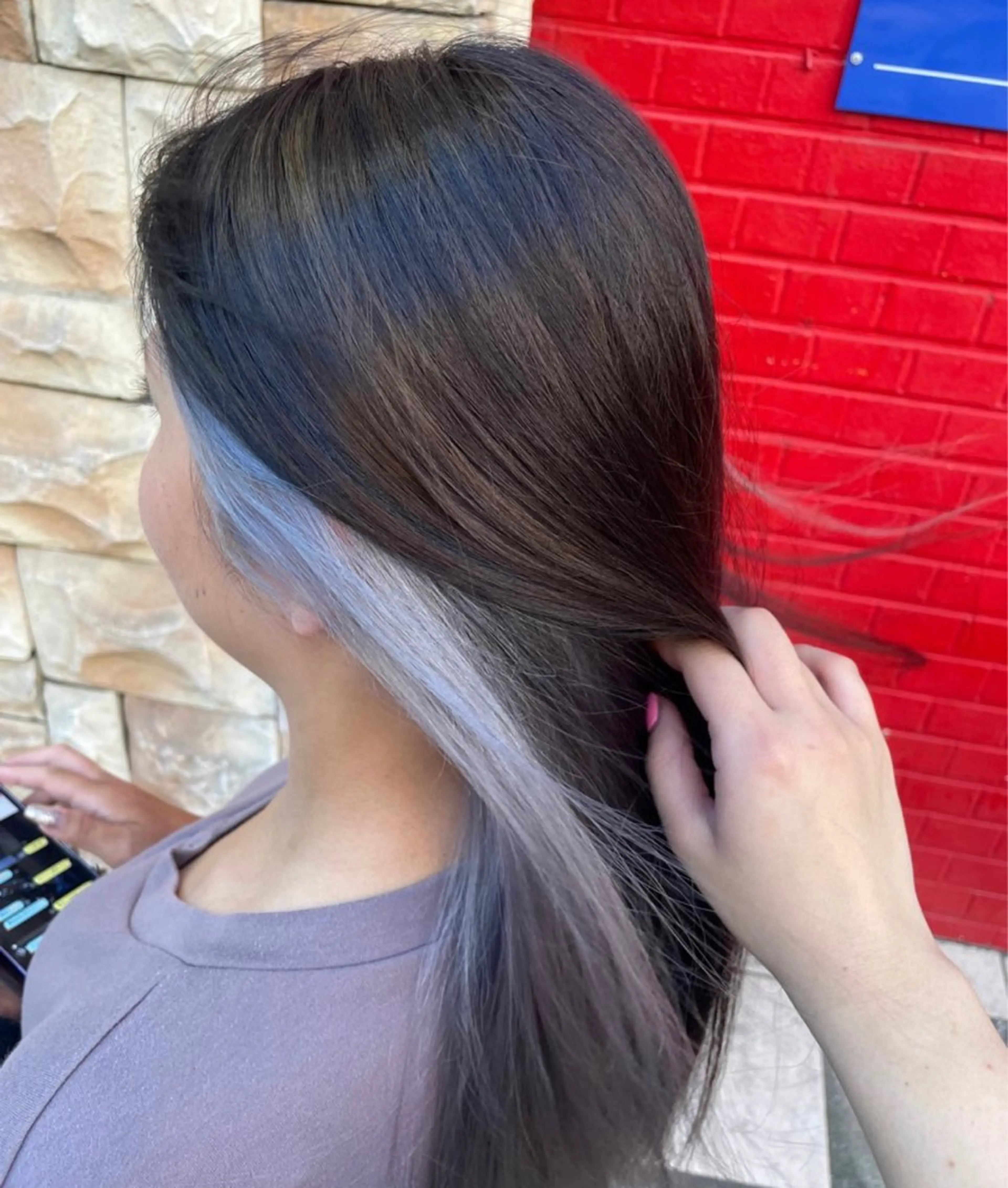 ロング カラー ブリーチ/ヘアセット 【𝙍𝙞𝙣𝙤】のヘアスタイル