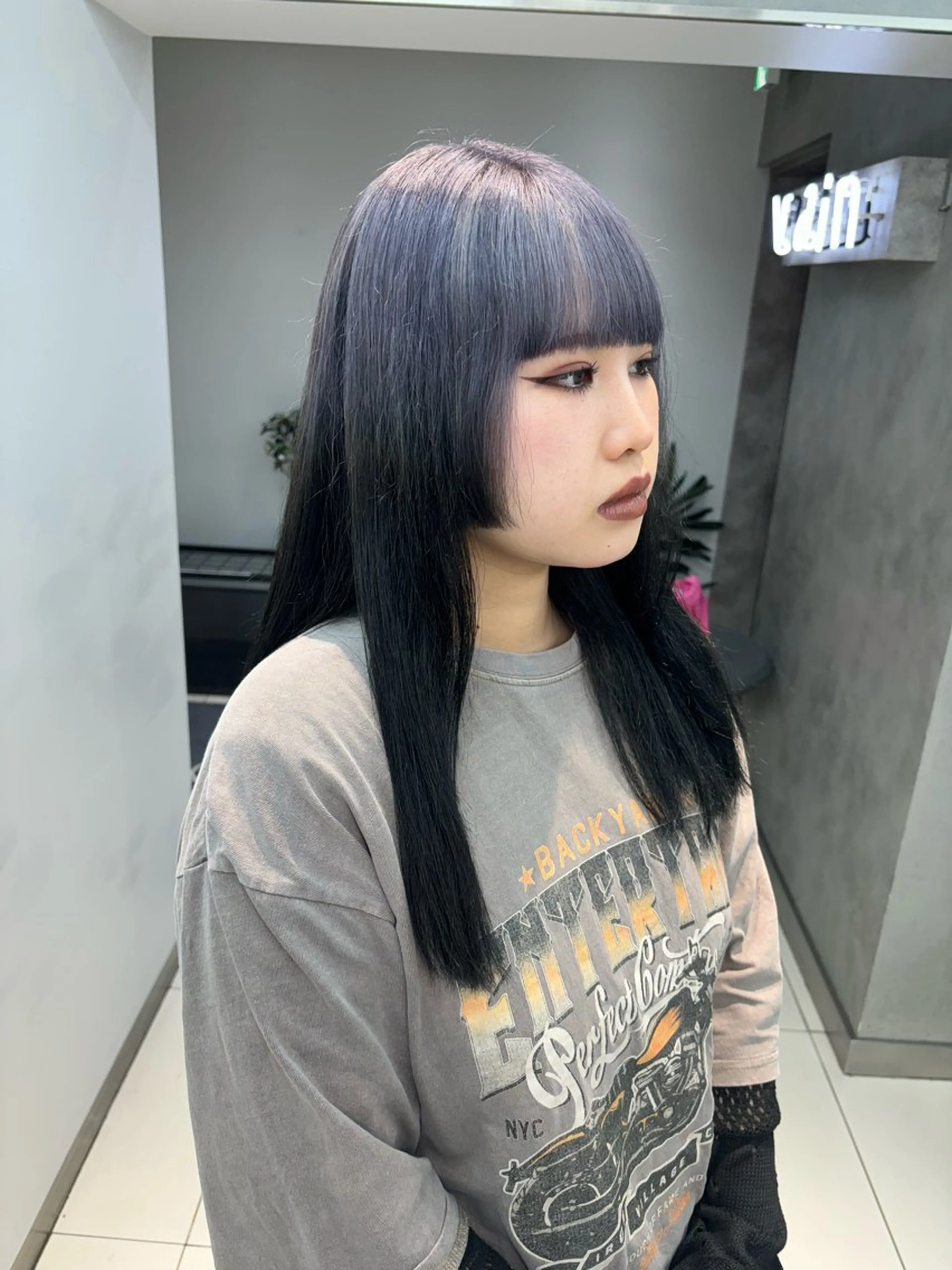 ミディアム カラー ヘアアレンジ ボブ/透明感ベージュ 🫧クルミ🌟のヘアスタイル