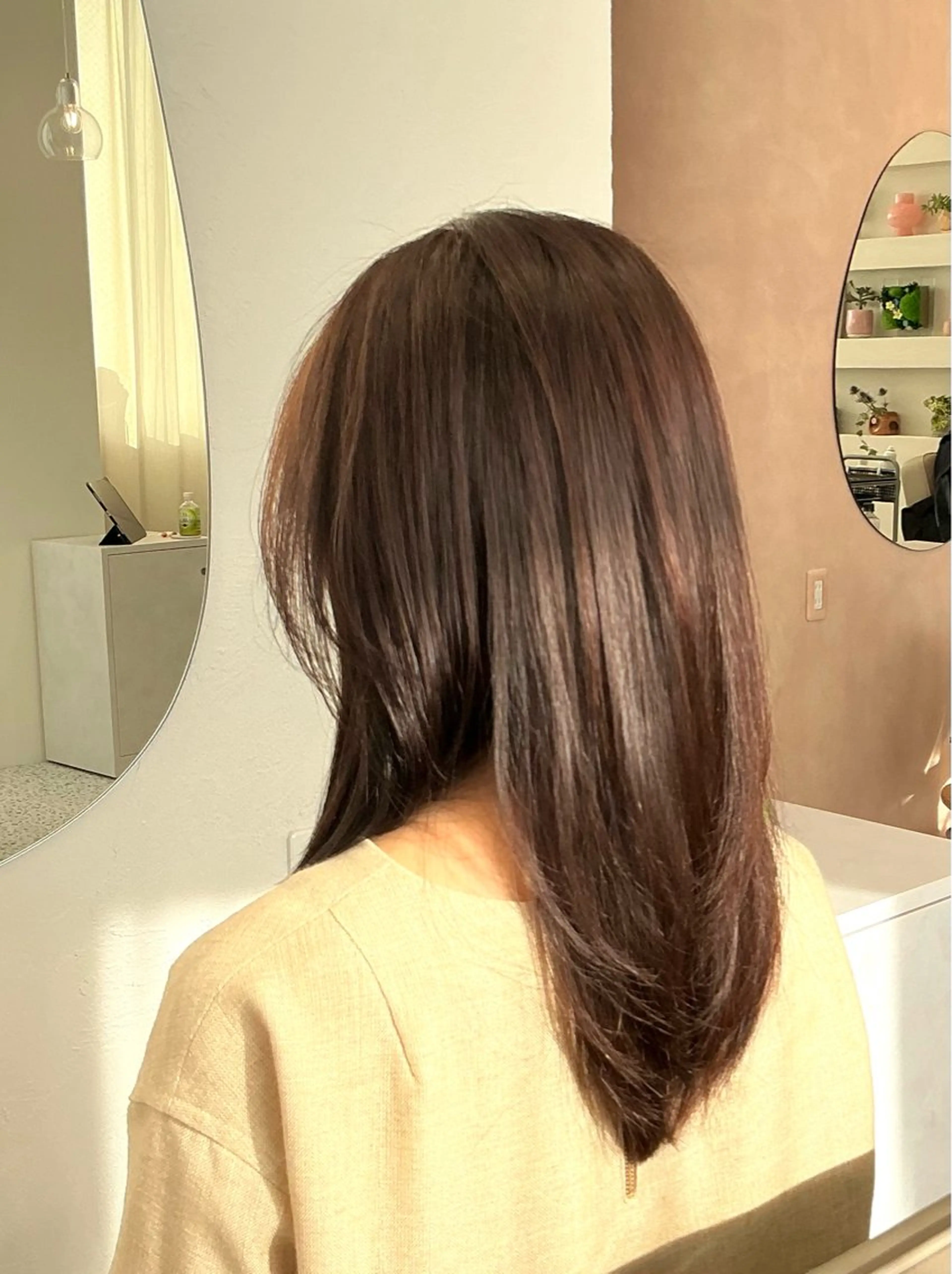 セミロング 髪質改善 カット 縮毛矯正 トリートメント on HAIR SALON所属・吉井　／髪質改善 on/キャナル博多のヘアスタイル