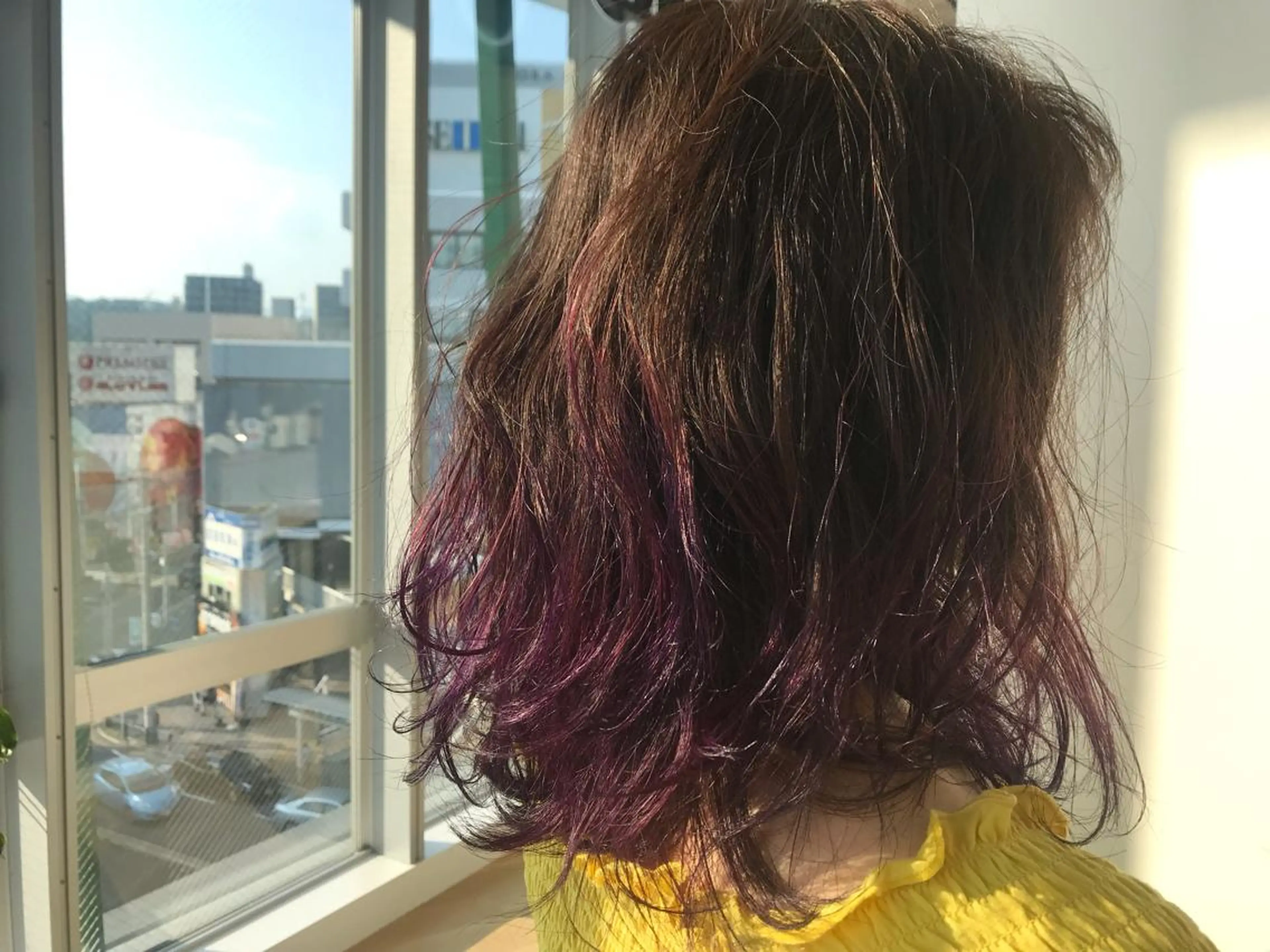 ミディアム カラー ヘアアレンジ a moment所属・蔵前🫧韓国風レイヤ ーカット🫧KAHOのヘアスタイル