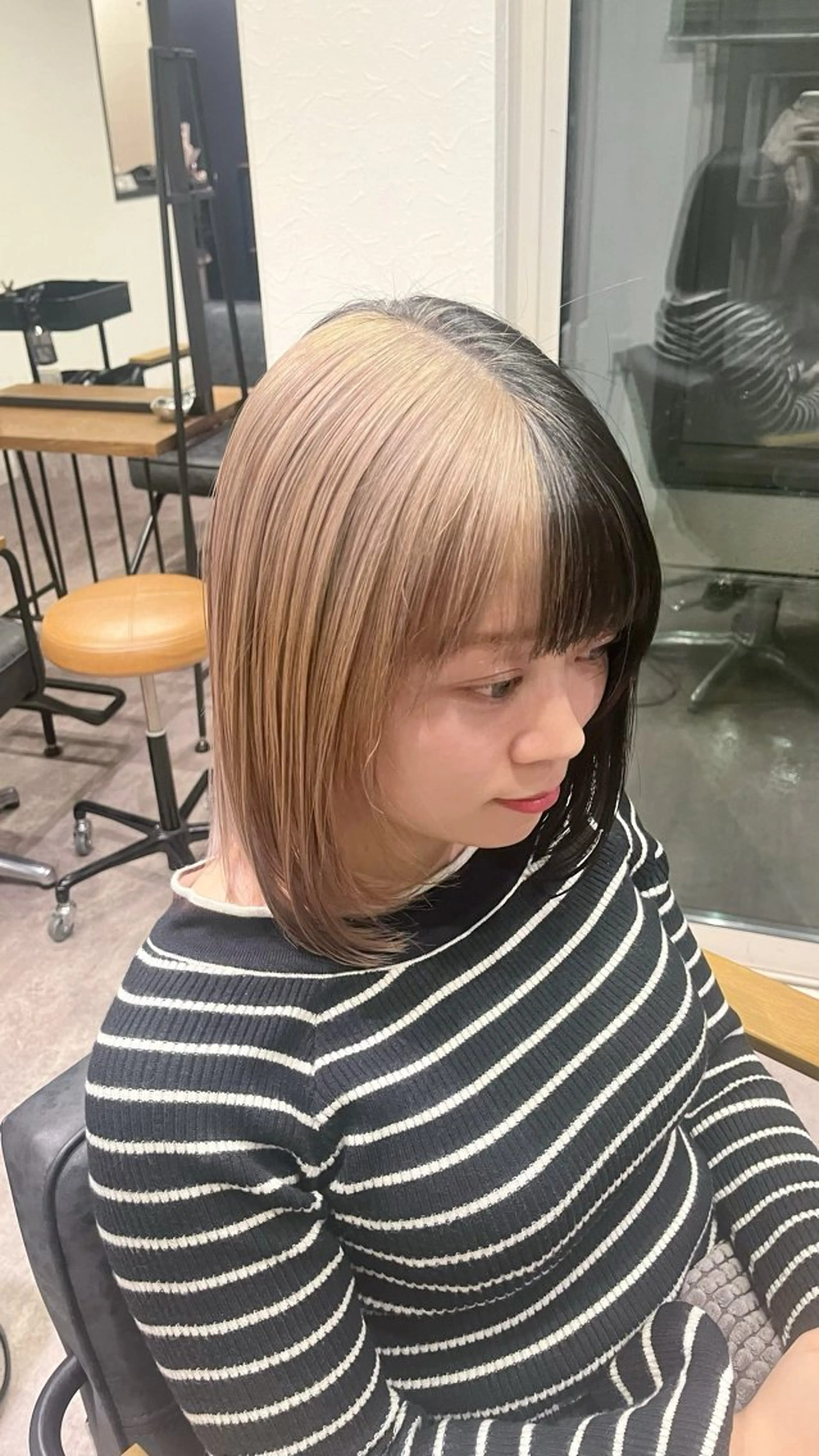 ミディアム ヘアカラー STRAAL所属・カットモデル✂️ ゆうかのヘアスタイル