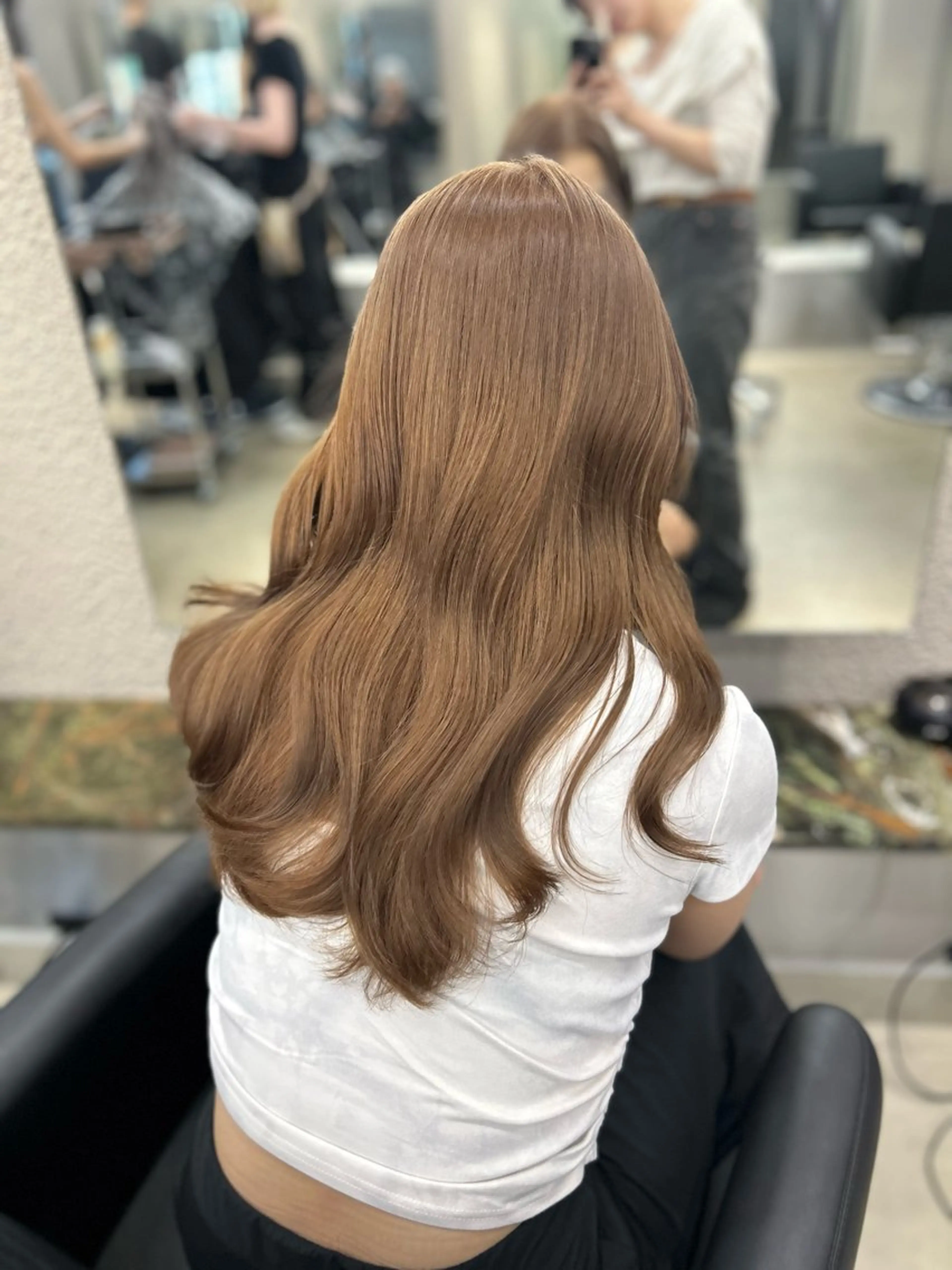セミロング ヘアカラー カラーモデル募集中 /Nanakaのヘアスタイル
