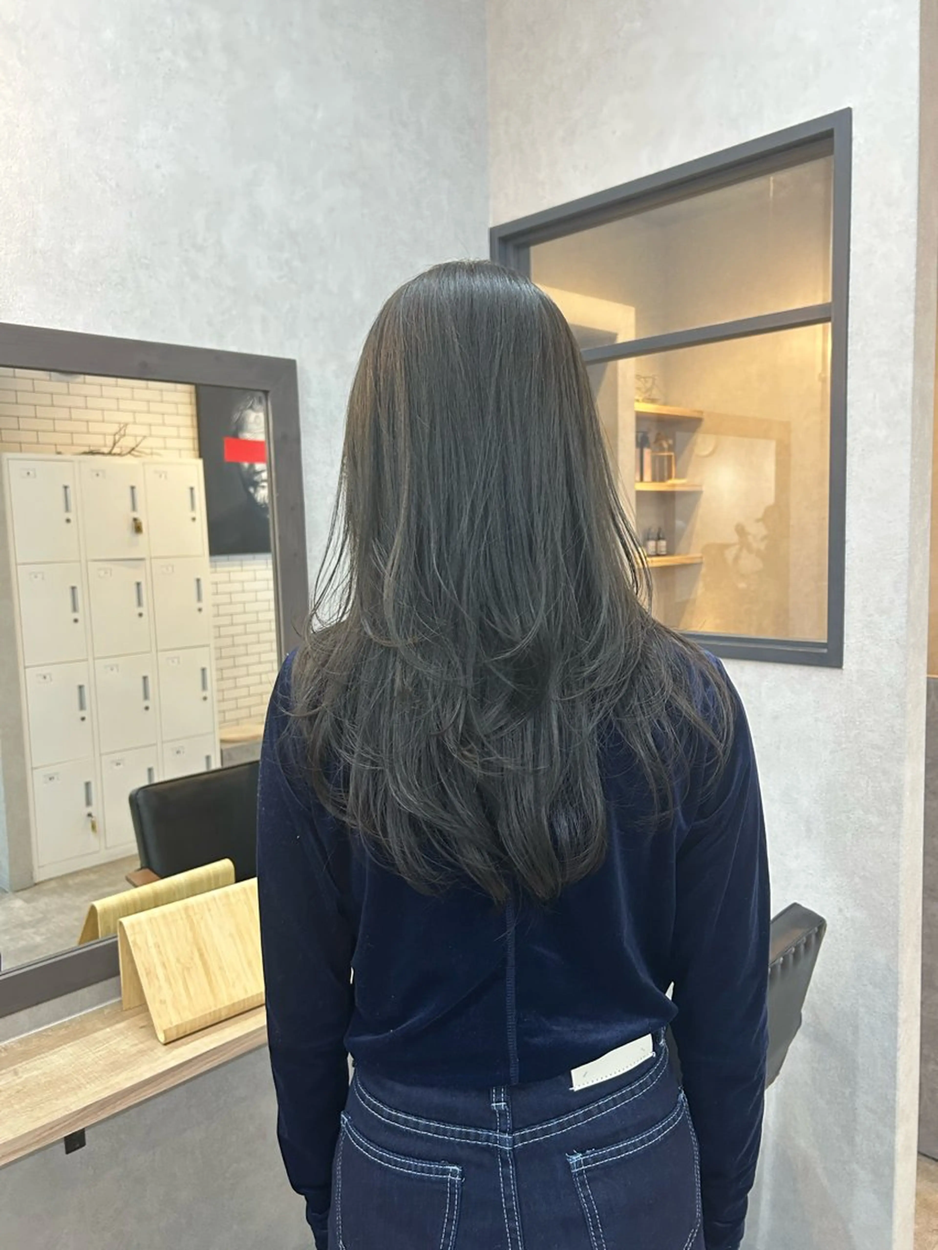 ロング カラー ハイレイヤー レイヤーカット カット ヘアカラー トリートメント いなみね はるきのヘアスタイル