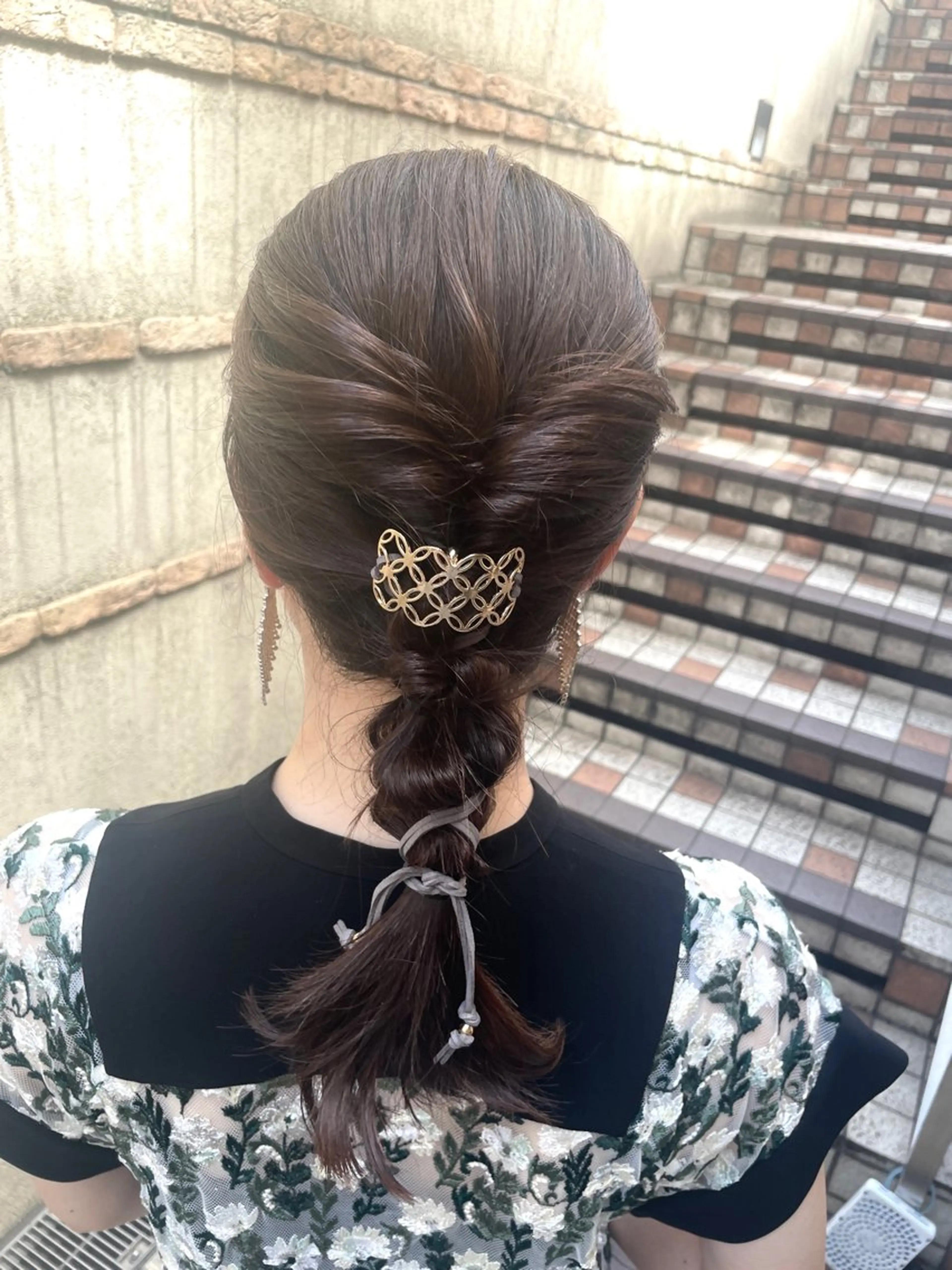 ヘアアレンジ ヘアセット BEBE所属・ブリーチなし 透明感カラーKANAのヘアスタイル
